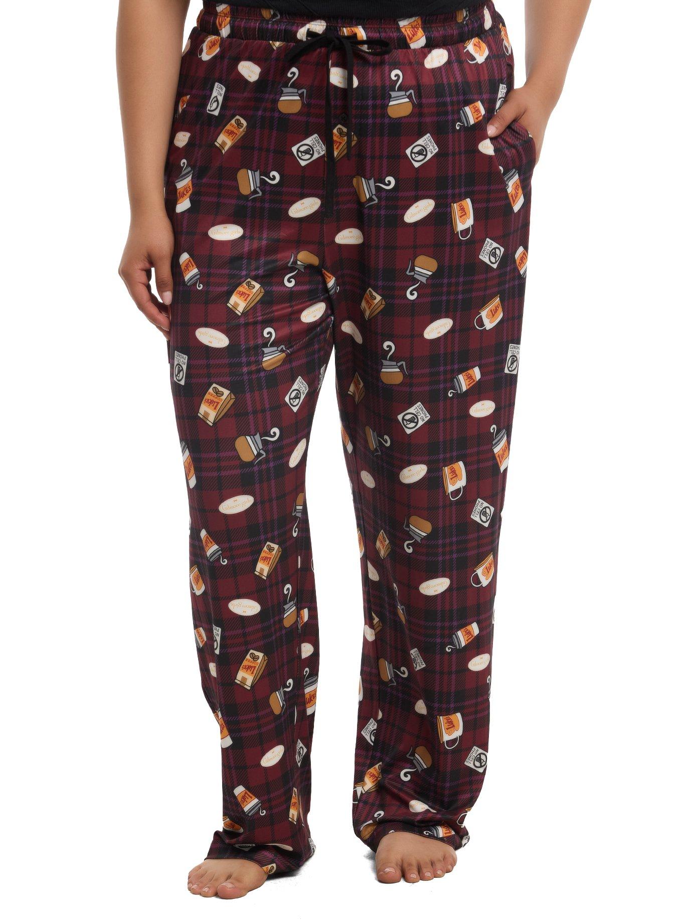 Gilmore Girls Plaid Icons Pajama Pants Plus Size, , hi-res