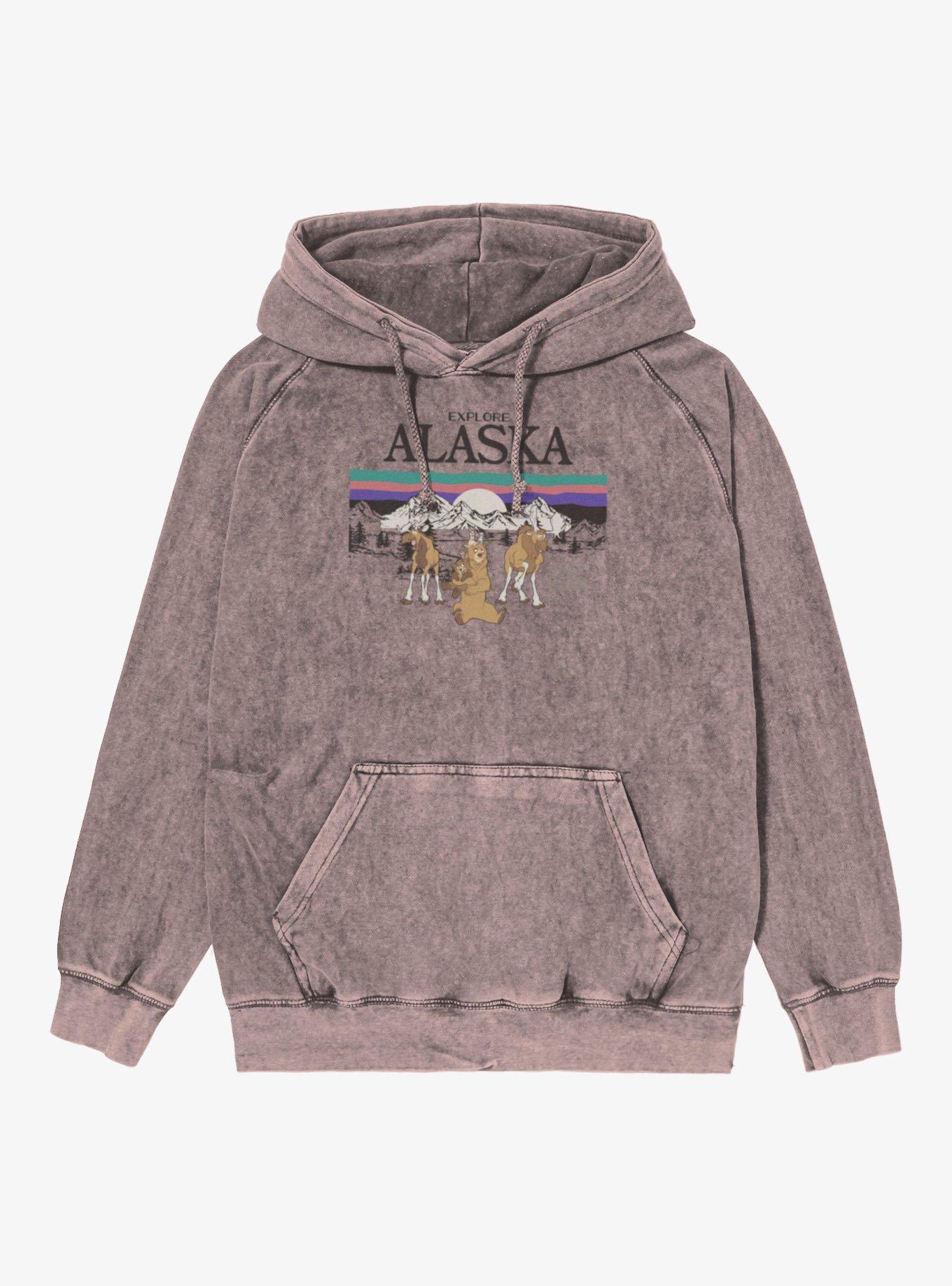 Disney Brother Bear Explore Alaska Mineral Wash Hoodie, , hi-res