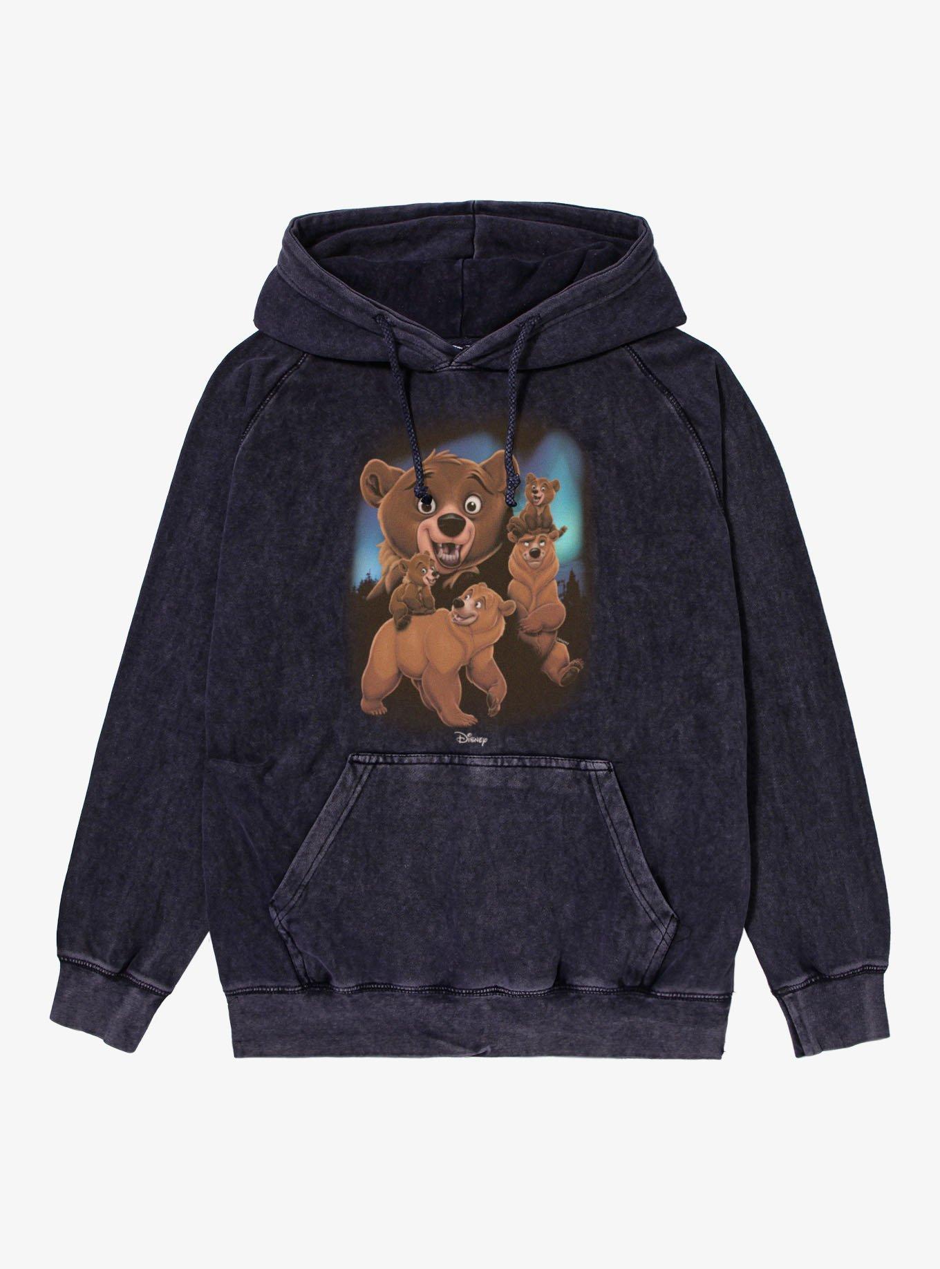 Disney Brother Bear Collage Mashup Mineral Wash Hoodie, , hi-res