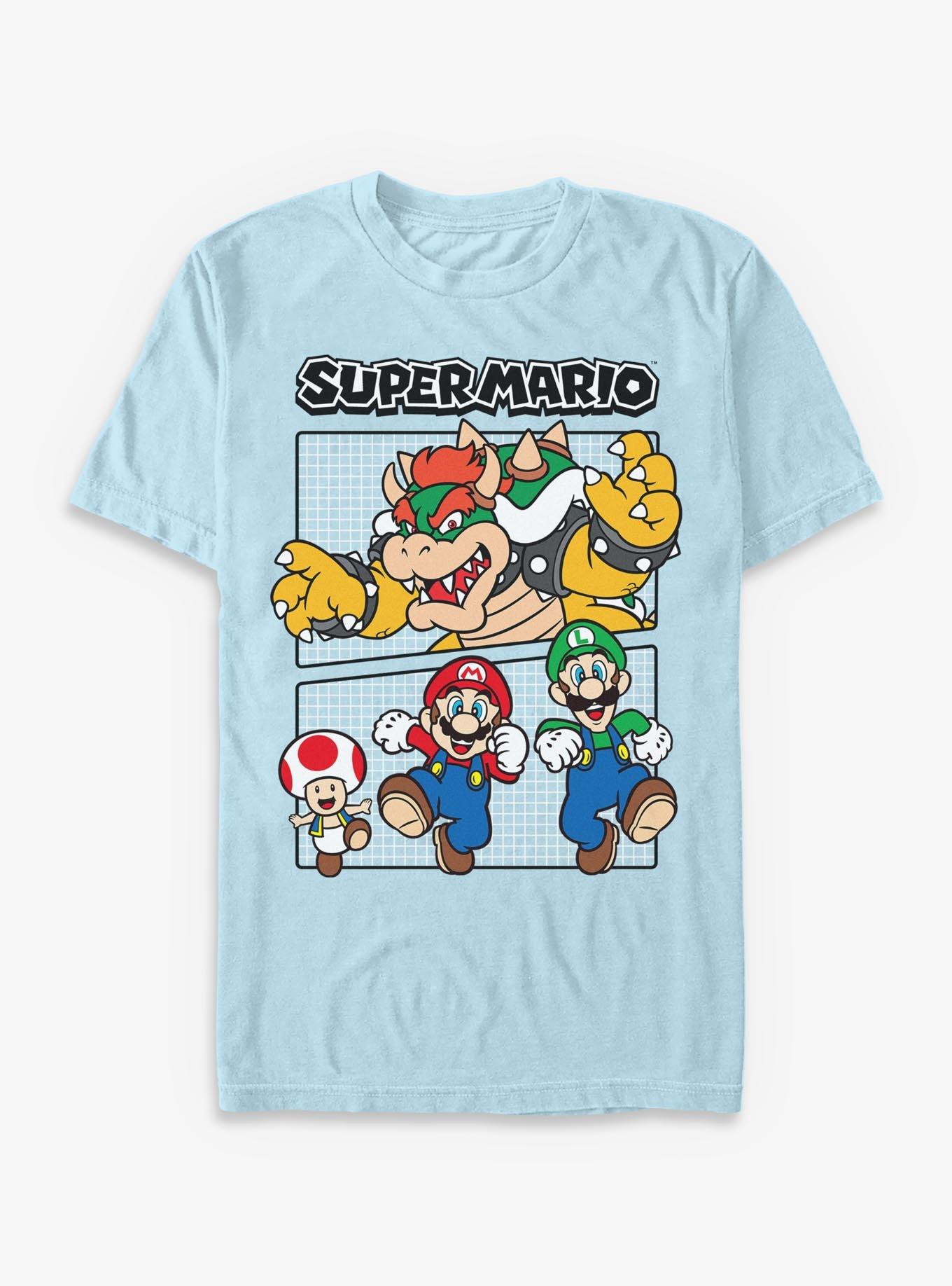Nintendo Super Mario Group Garment Dye T-Shirt