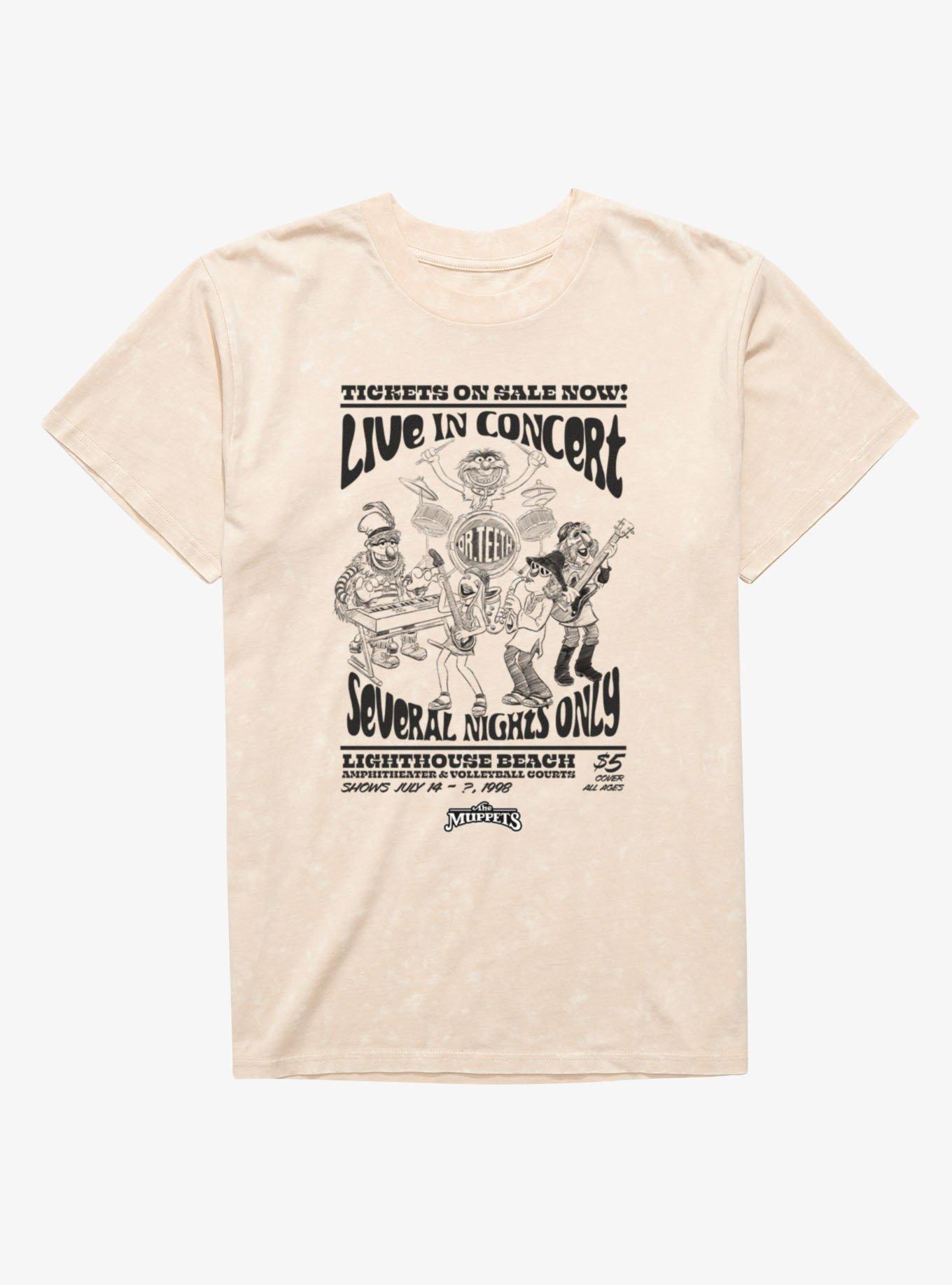 The Muppets Live In Concert Mineral Wash T-Shirt, , hi-res