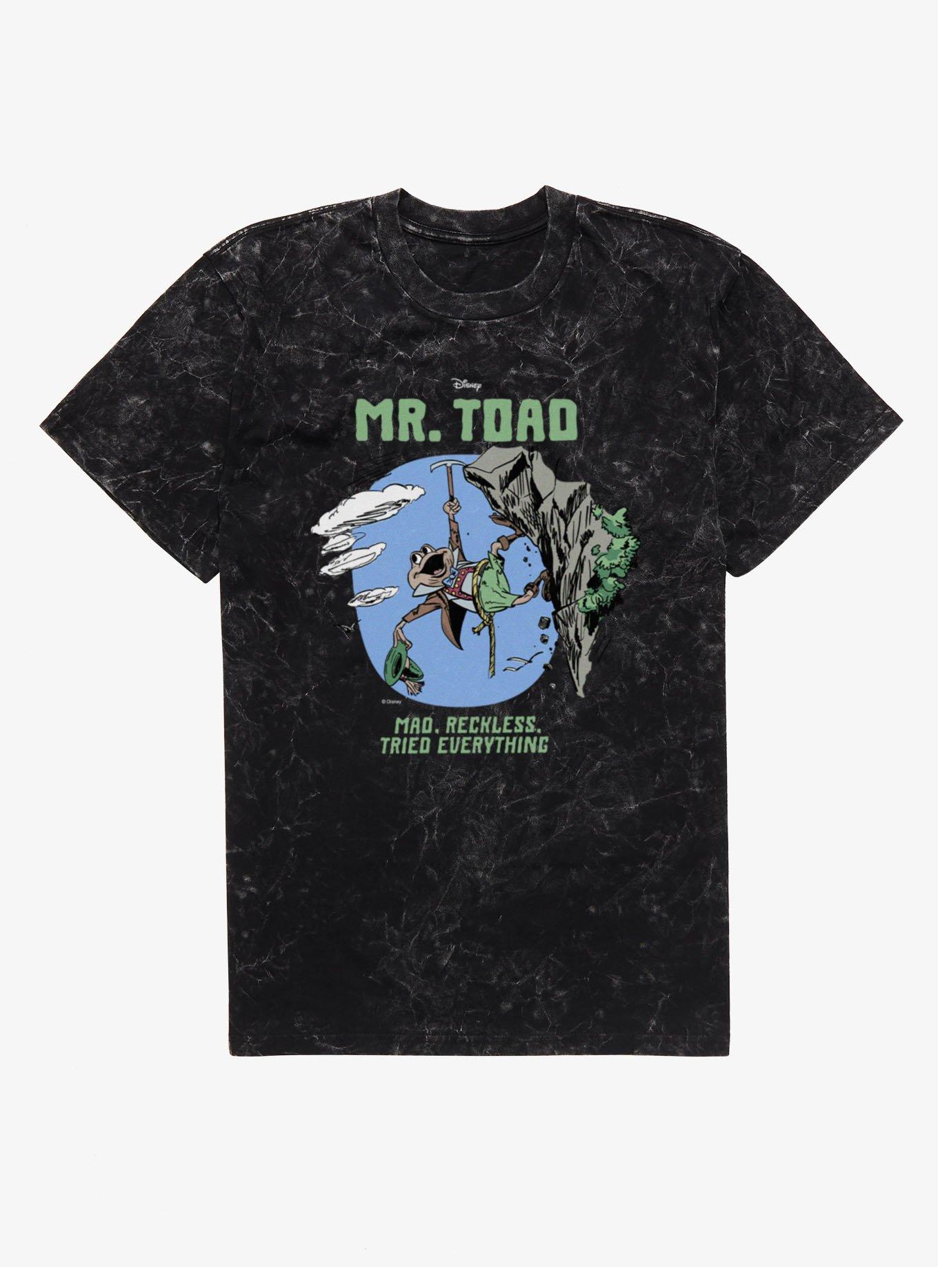 Disney Mr Toad Mad Reckless Cliff Climber Mineral Wash T-Shirt, , hi-res