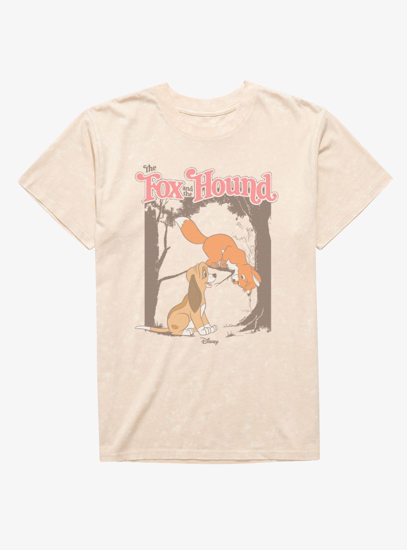 Disney Fox And The Hound Friends Meeting Mineral Wash T-Shirt, , hi-res