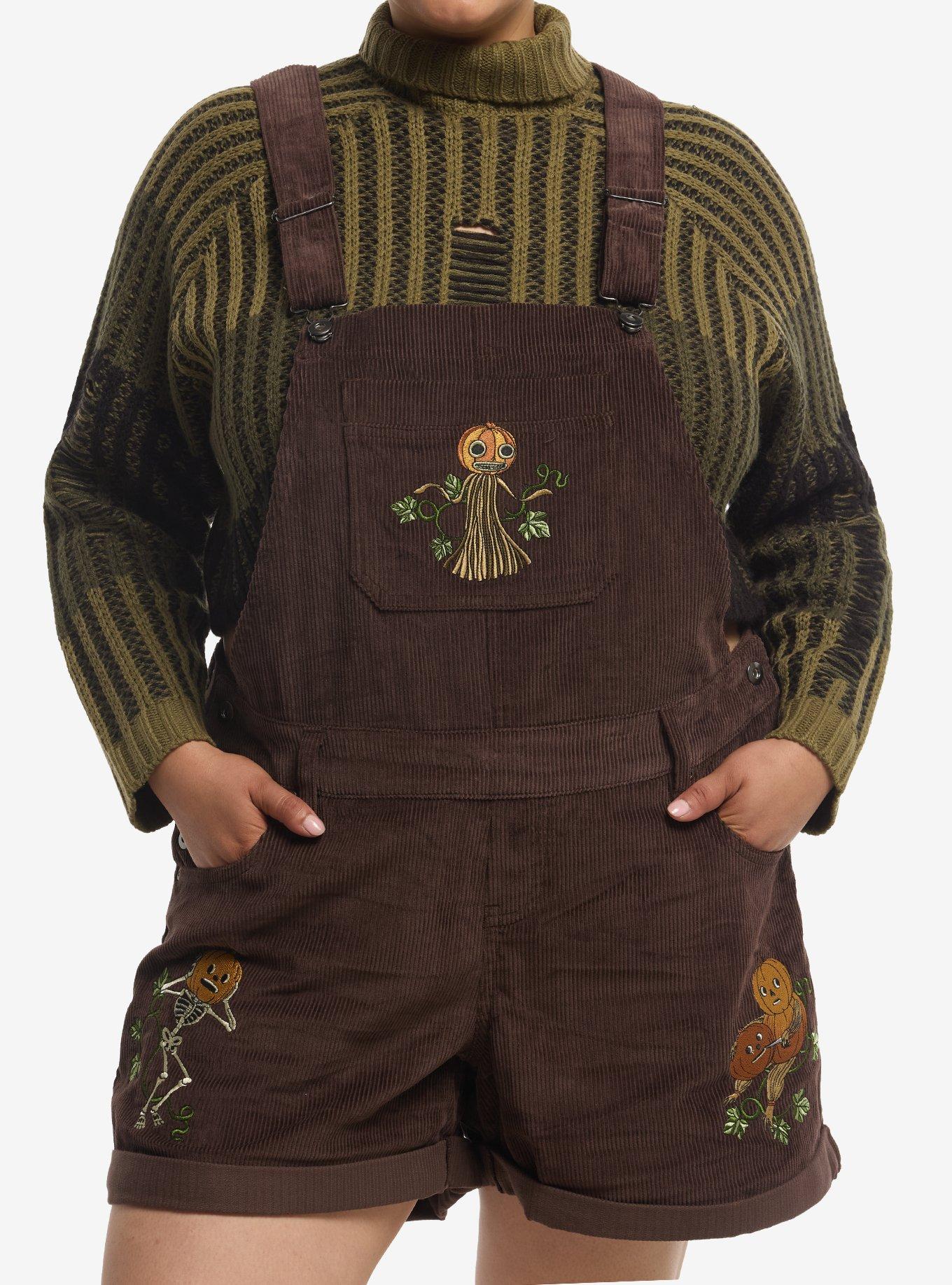 Over The Garden Wall Pottsfield Corduroy Shortalls Plus Size, , hi-res