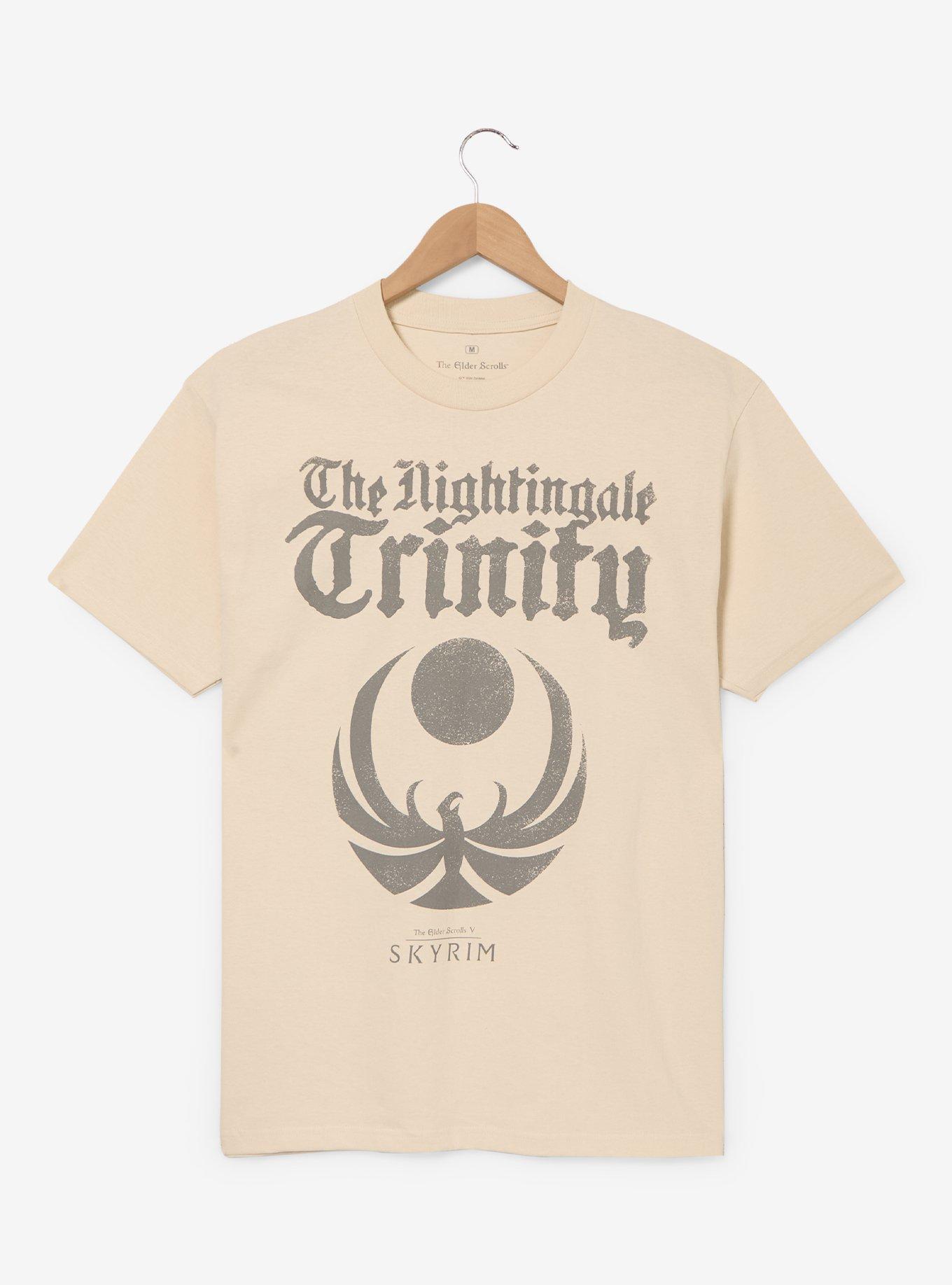 Skyrim The Nightingale Trinity Logo T-Shirt - BoxLunch Exclusive, , hi-res