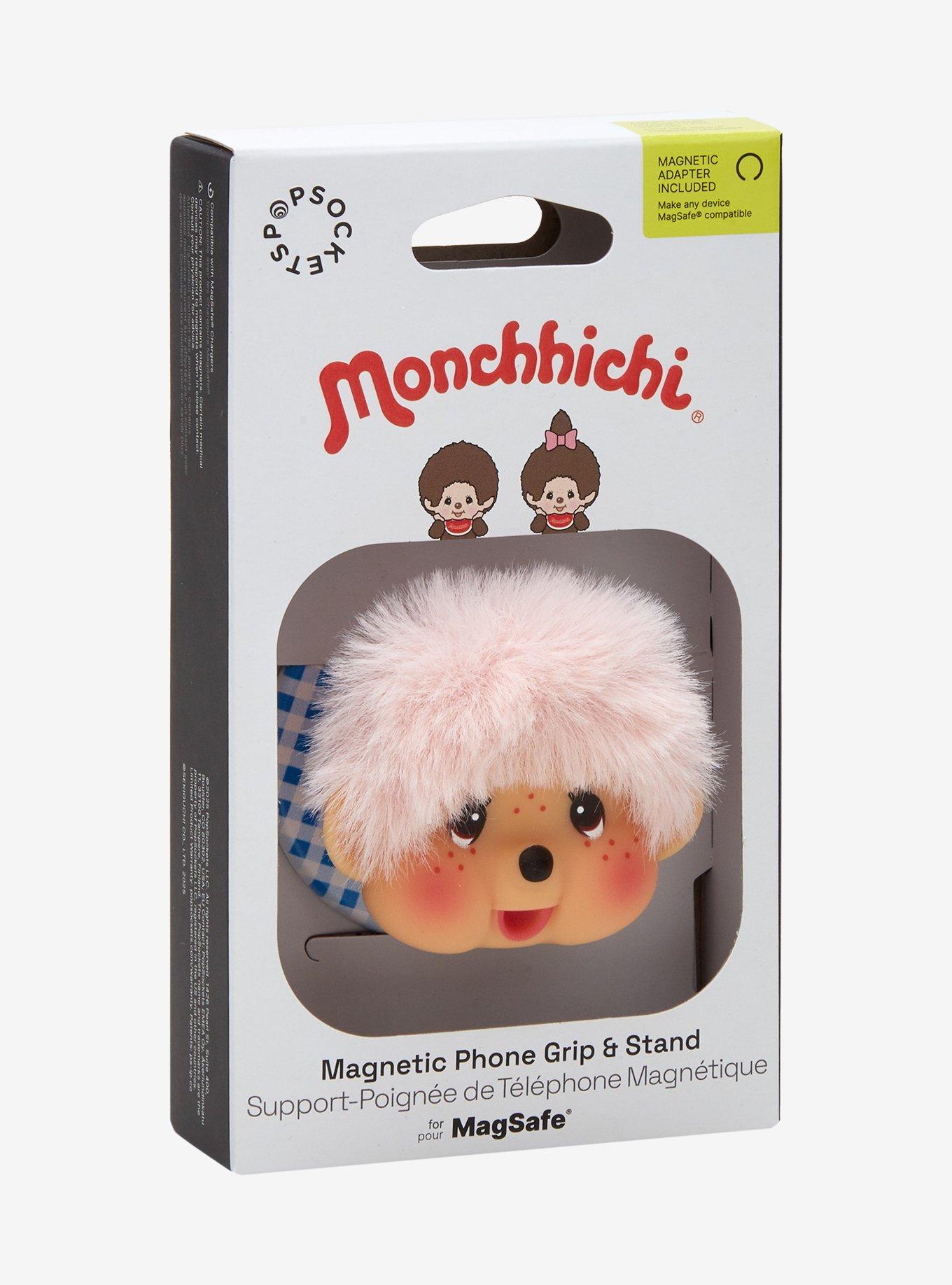 PopSockets Monchhichi Pink Fuzzy Magnetic Phone Grip, , hi-res