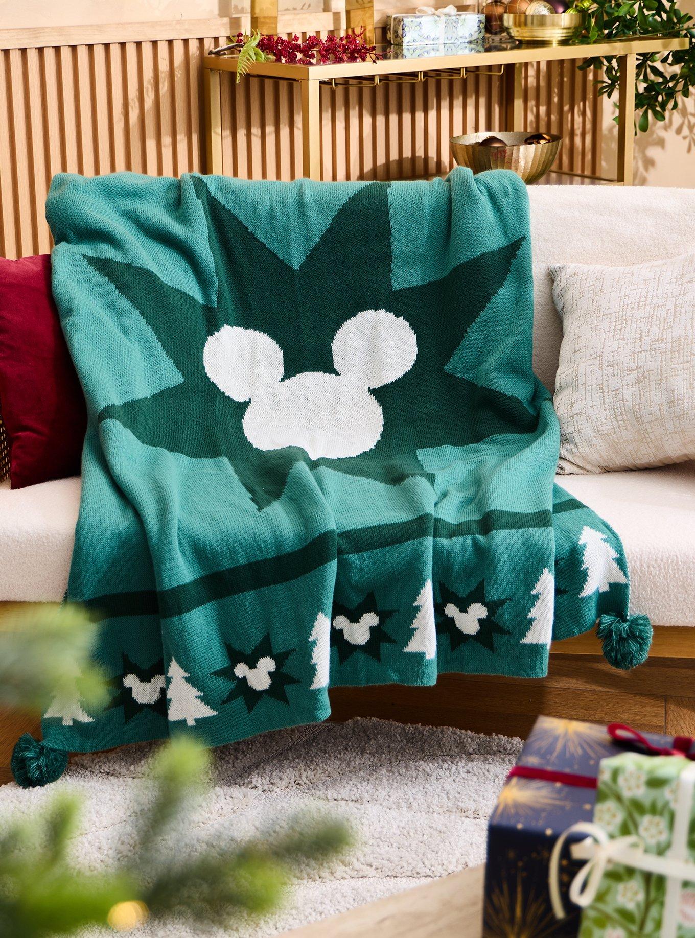 Disney Mickey Mouse Holiday Trees Kit Throw - BoxLunch Exclusive, , hi-res view 1