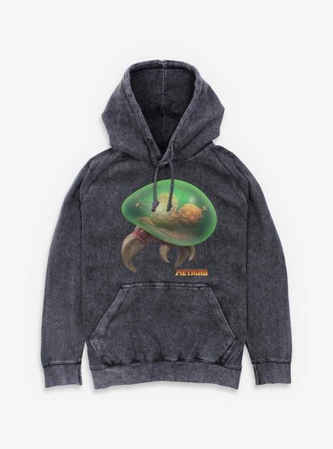 Nintendo Metroid Tallon Mineral Wash Hoodie - BLACK | Hot Topic