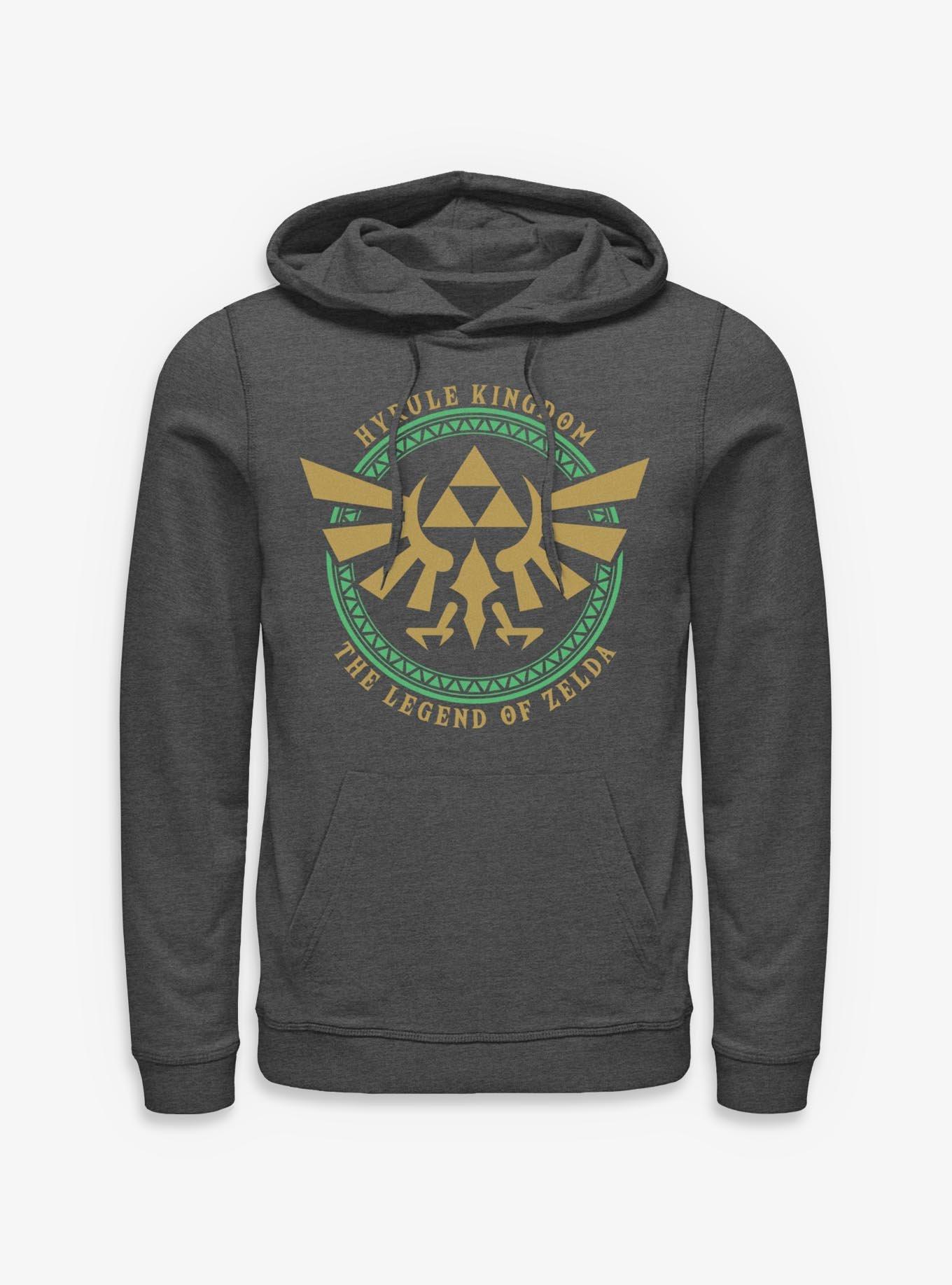 Nintendo Zelda Hyrule Legend Hoodie, CHAR HTR, hi-res