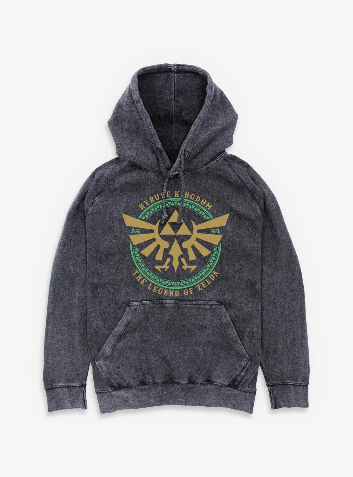 Nintendo Zelda Hyrule Legend Mineral Wash Hoodie, , hi-res