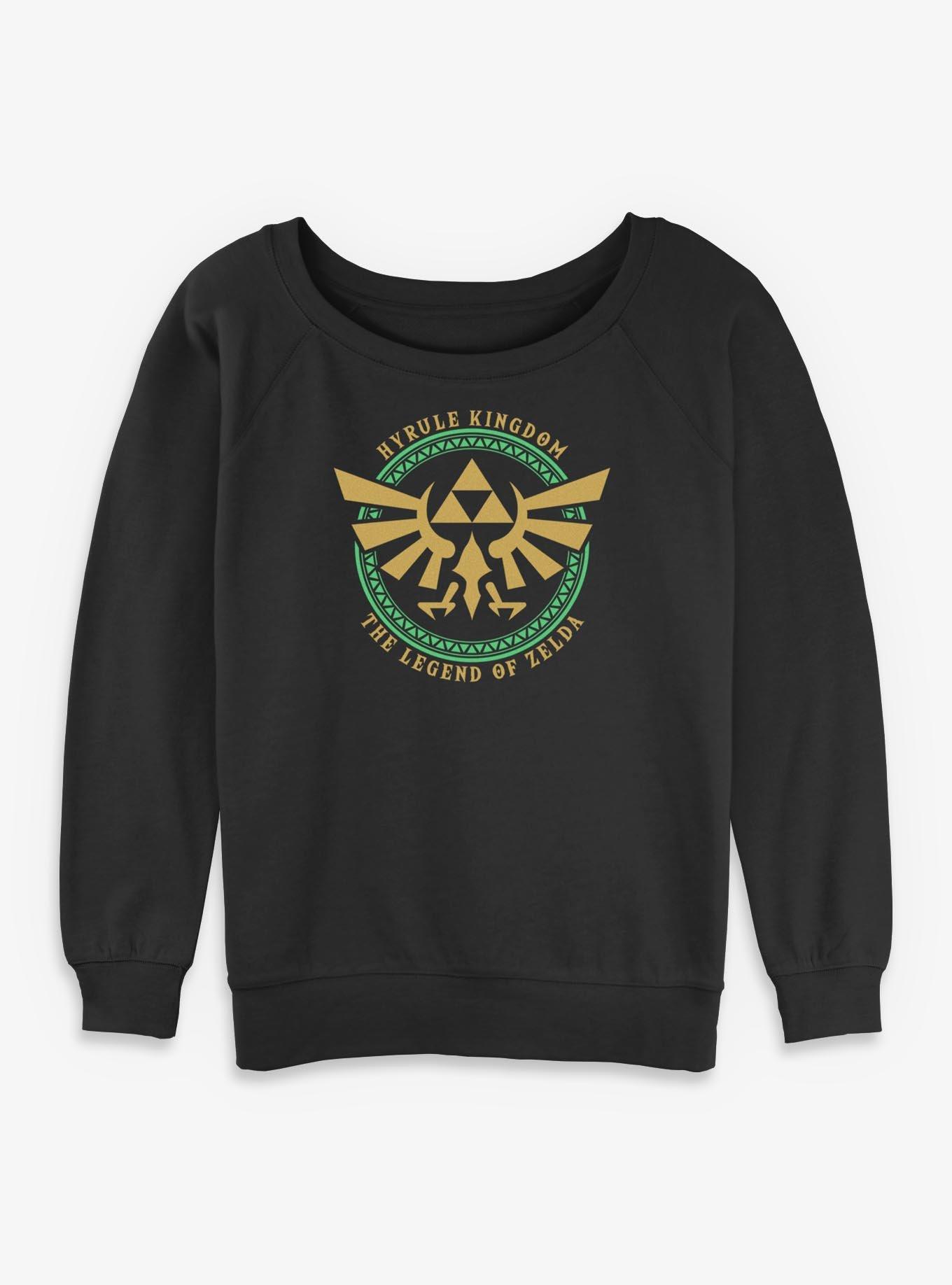 Nintendo Zelda Hyrule Legend Girls Slouchy Sweatshirt