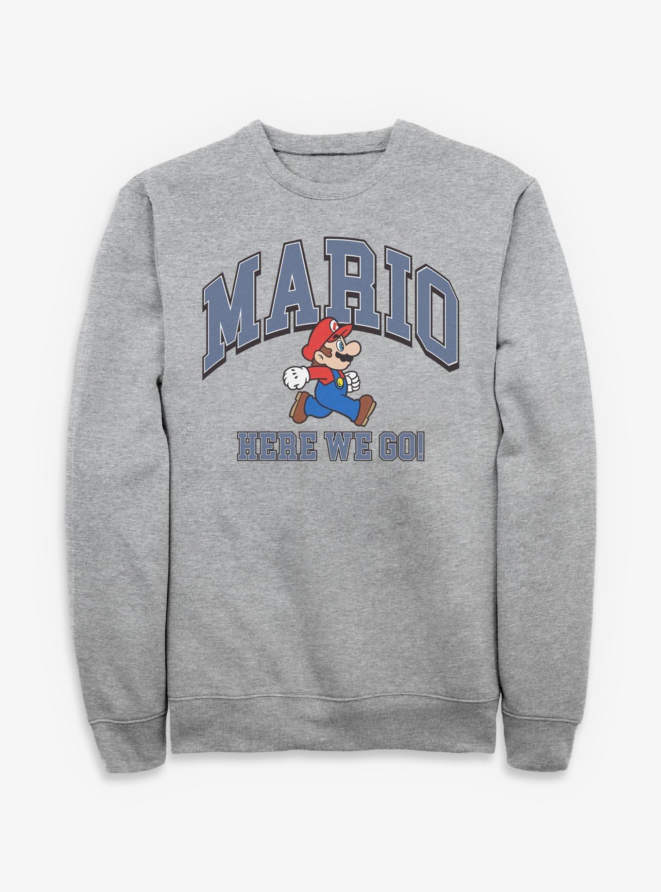Nintendo Mario Here We Go Sweatshirt, , hi-res