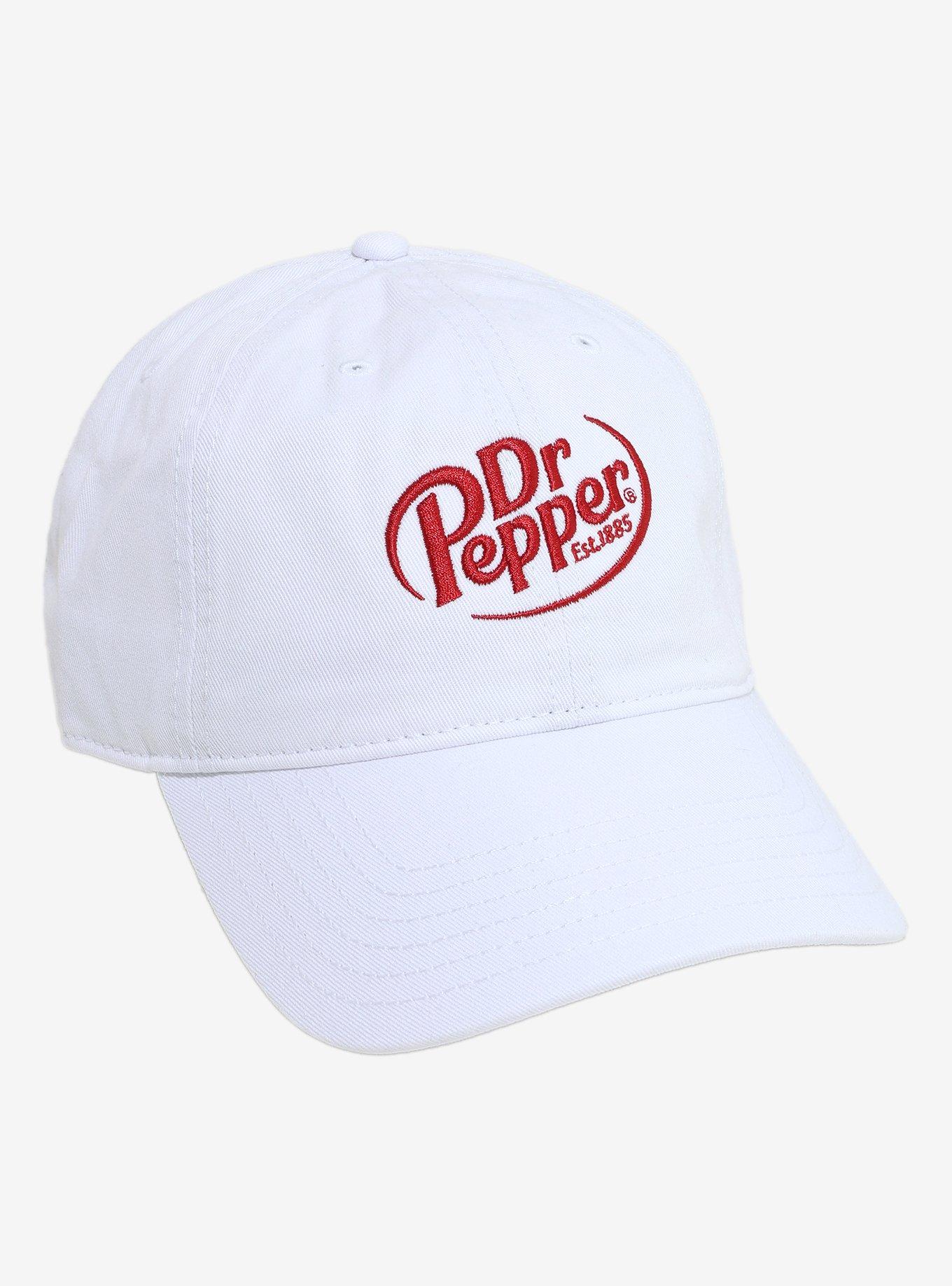 Dr. Pepper White & Red Logo Dad Cap, , hi-res