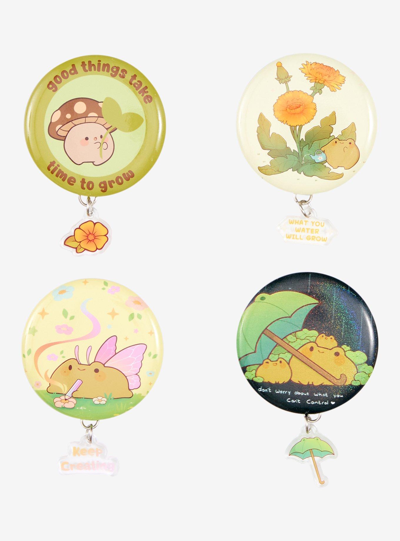 Kawaii Frog Charm Blind Box Button By Rihnlin, , hi-res