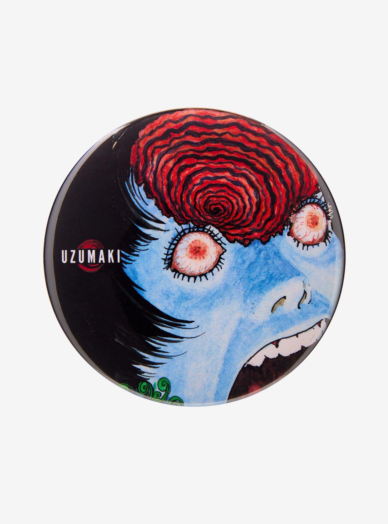 Junji Ito Uzumaki Azami Scream 3 Inch Button, , hi-res