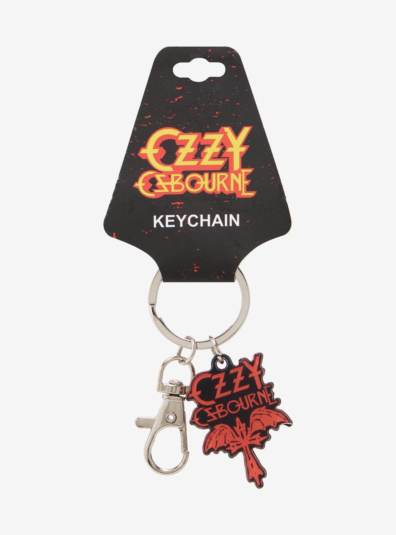 Ozzy Osbourne Winged Cross Keychain, , hi-res
