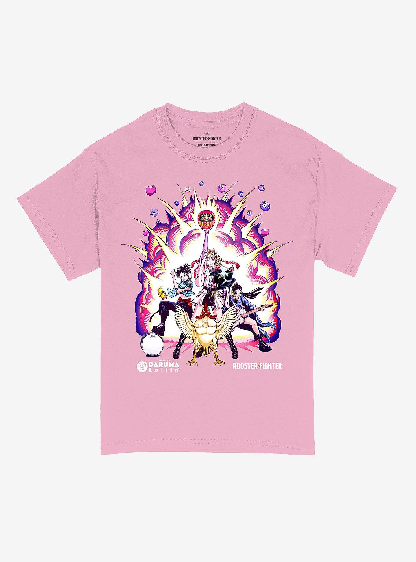 DARUMA Rollin' X Rooster Fighter Explosion T-Shirt Hot Topic Exclusive, , hi-res