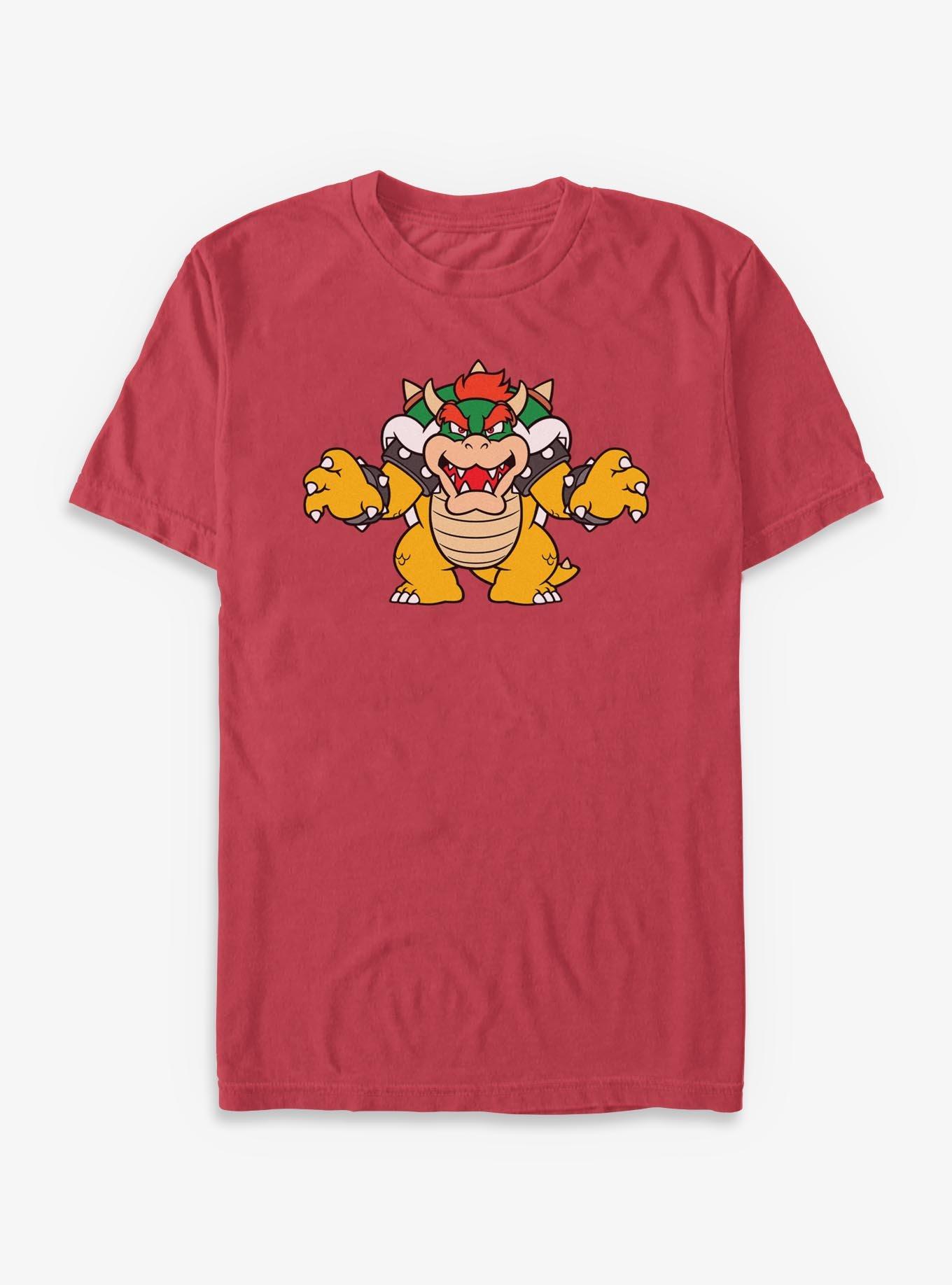 Nintendo Just Bowser Garment Dye T-Shirt, CHILI, hi-res