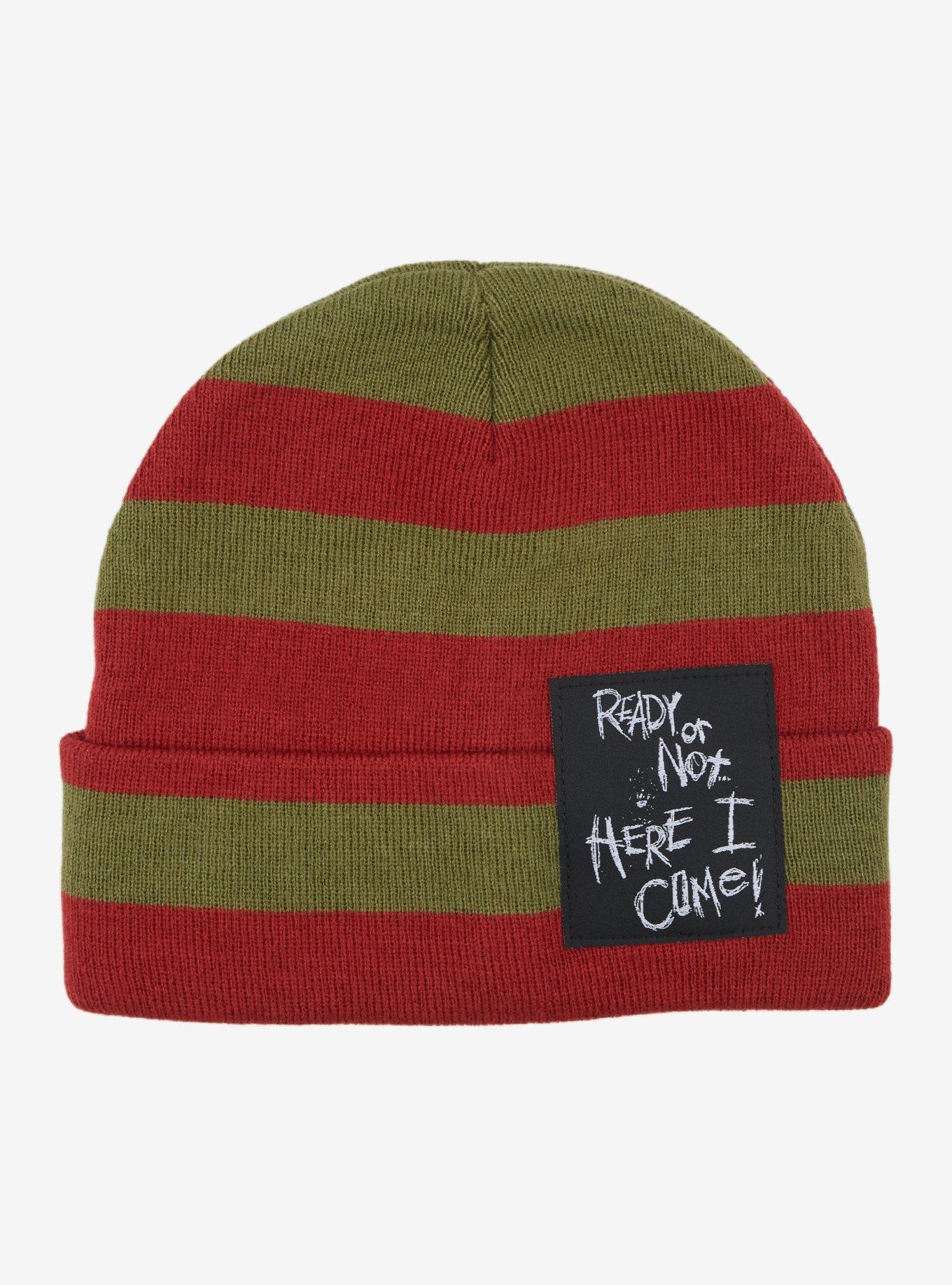 A Nightmare On Elm Street Freddy Stripe Beanie, , hi-res