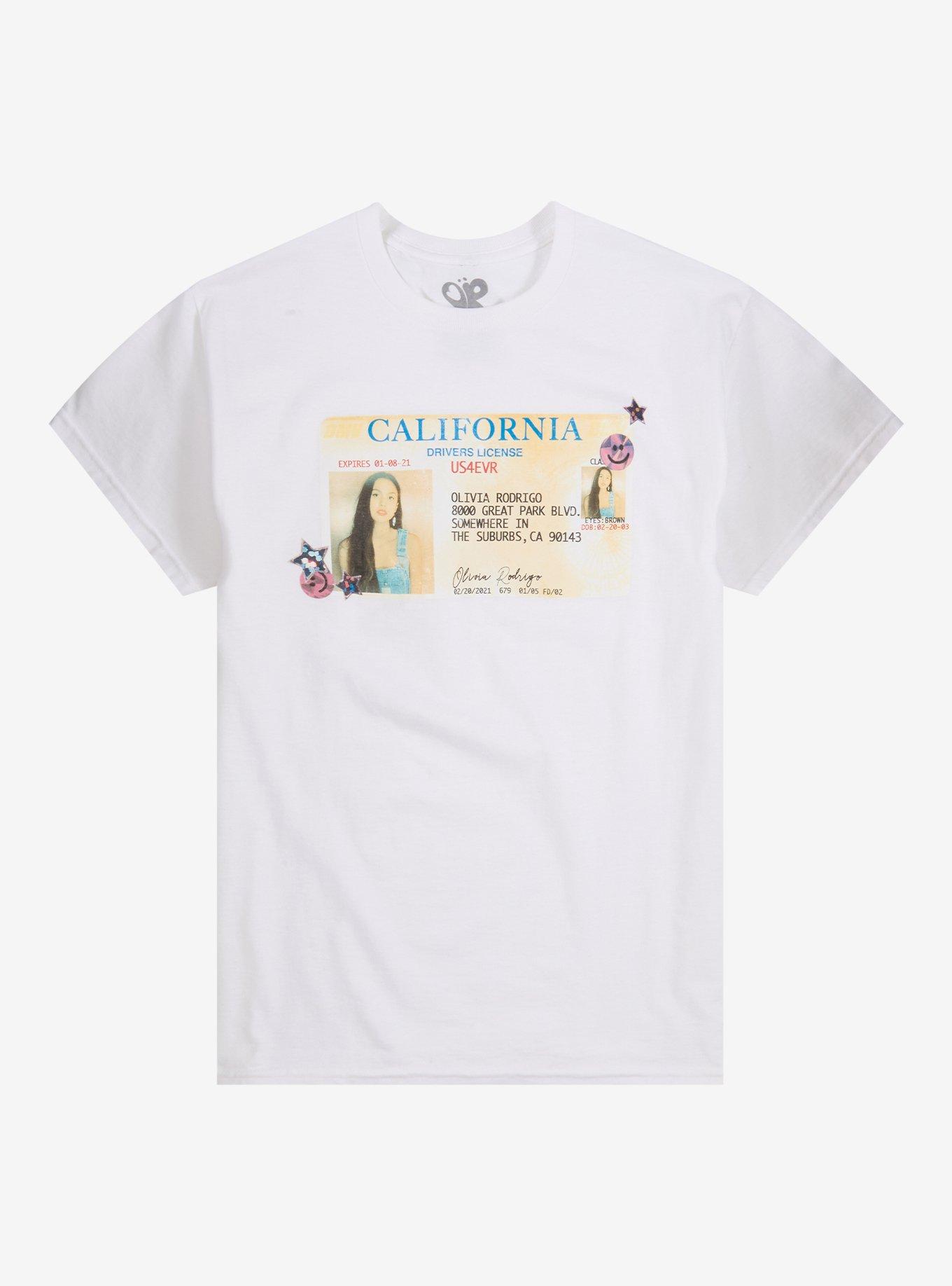 Olivia Rodrigo Drivers License Anniversary T-Shirt, , hi-res