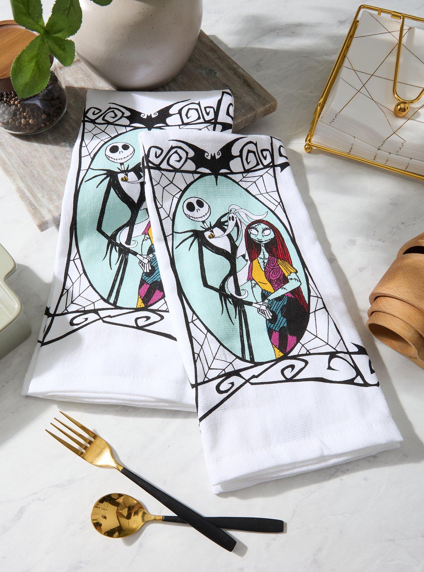 Disney The Nightmare Before Christmas Jack & Sally Kitchen Towel Set, , hi-res