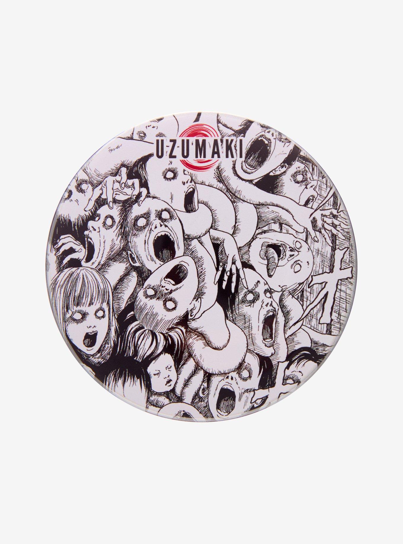 Junji Ito Uzumaki Erosion 3 Inch Button, , hi-res