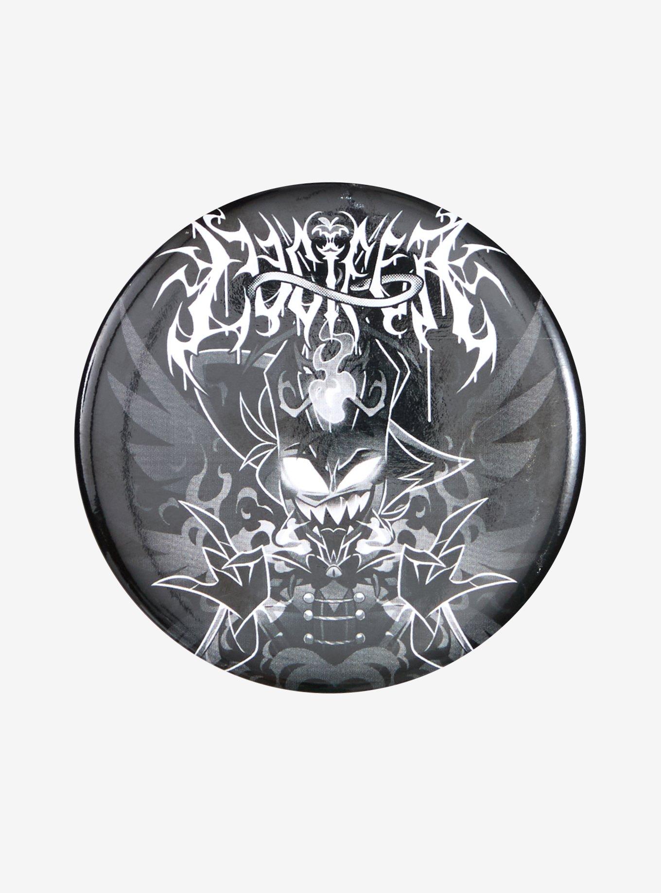Hazbin Hotel Lucifer Metal 3 Inch Button, , hi-res