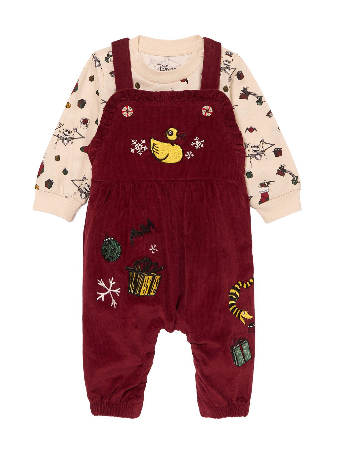 Disney The Nightmare Before Christmas Infant Long Sleeve Shirt & Overalls Set - BoxLunch Exclusive