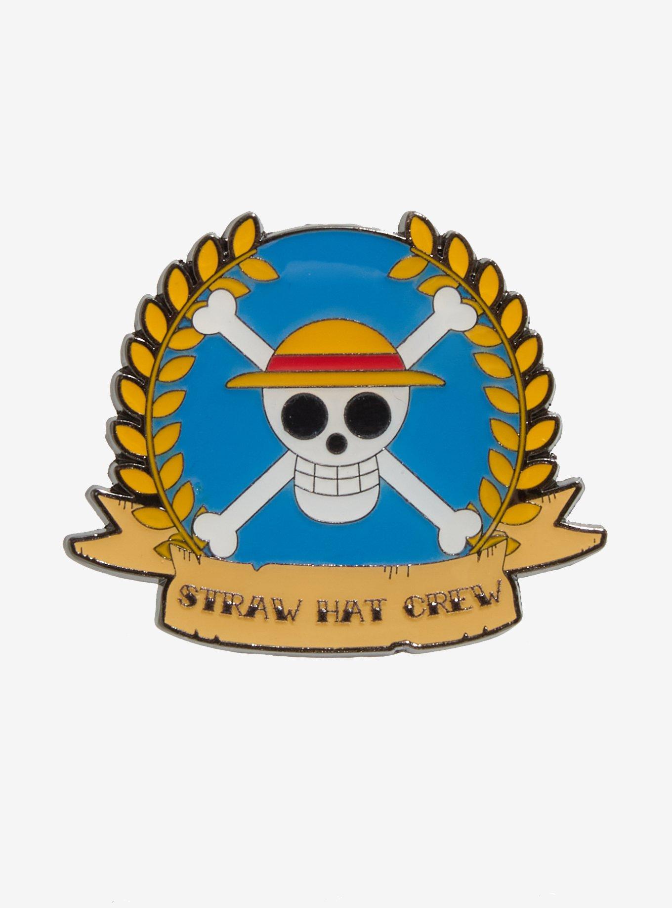 Loungefly One Piece Jolly Roger Laurel Banner Enamel Pin, , hi-res