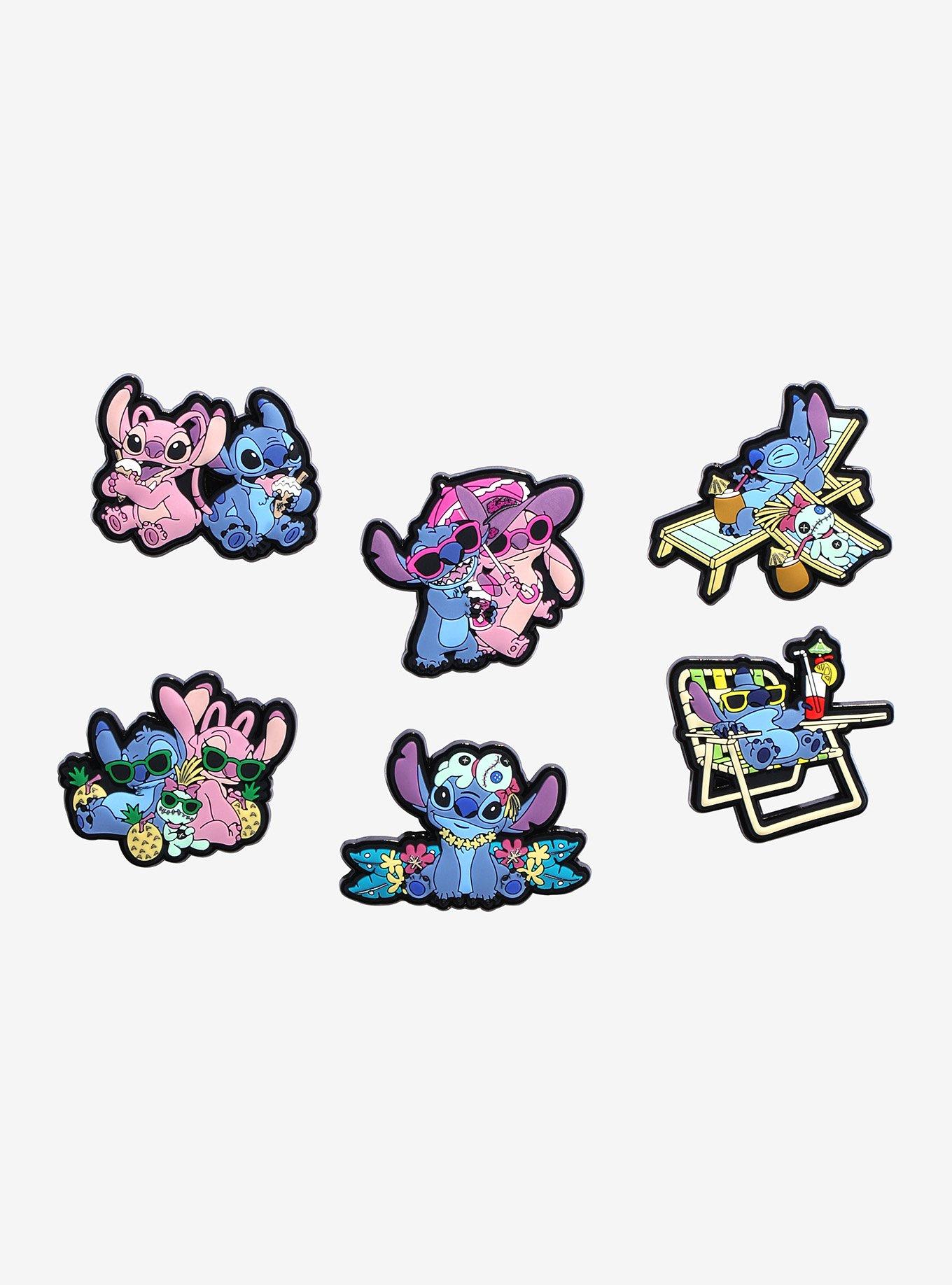 Disney Stitch & Angel Vacation Blind Box Scented Enamel Pin, , hi-res