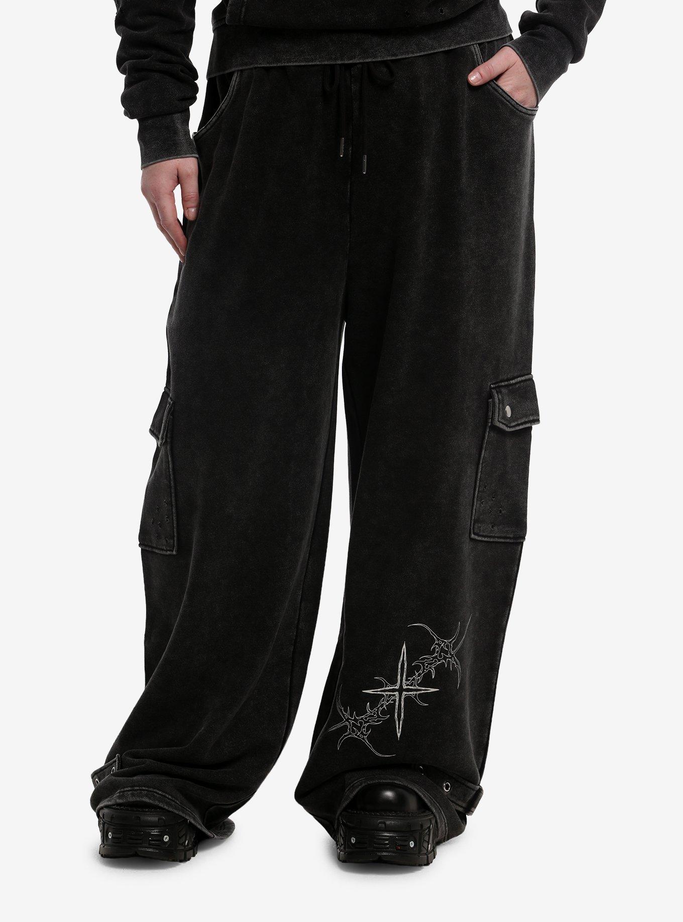 Cyber Star Strap Cargo Girls Lounge Pants Plus Size, , hi-res