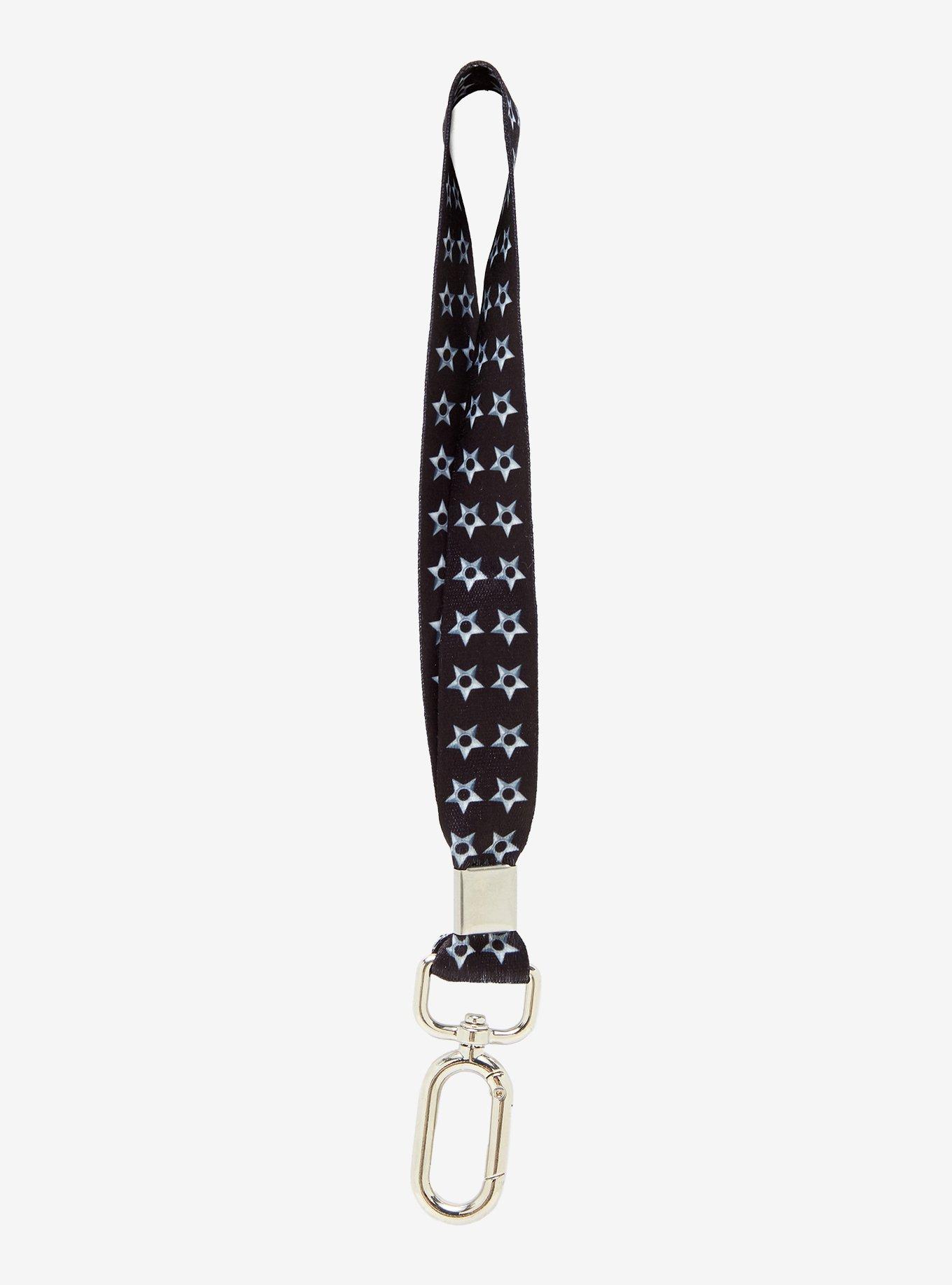 Black & White Star Wrist Lanyard, , hi-res