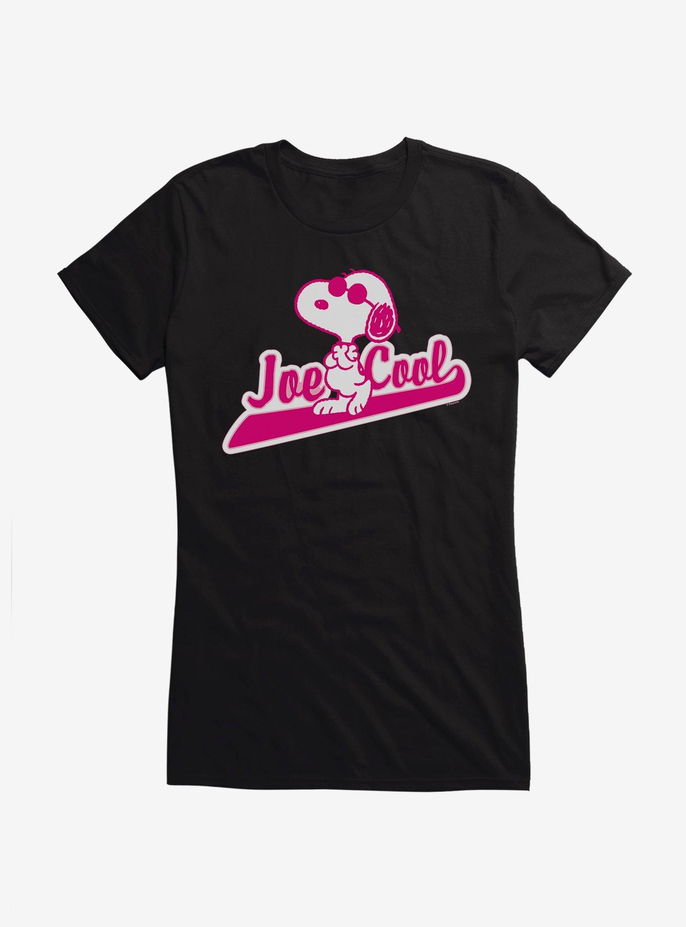 Peanuts Joe Cool Baseball Logo Girls T-Shirt