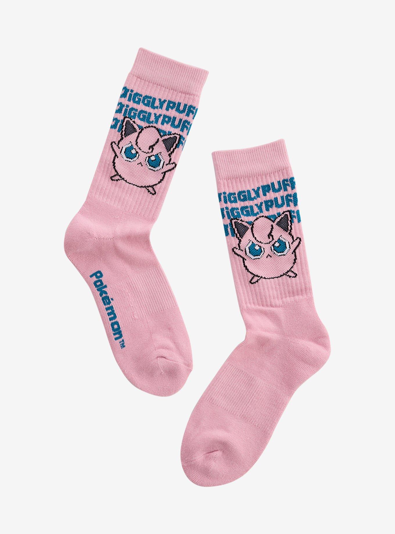 Pok&eacute;mon Jigglypuff Crew Socks &mdash; BoxLunch Exclusive, , hi-res