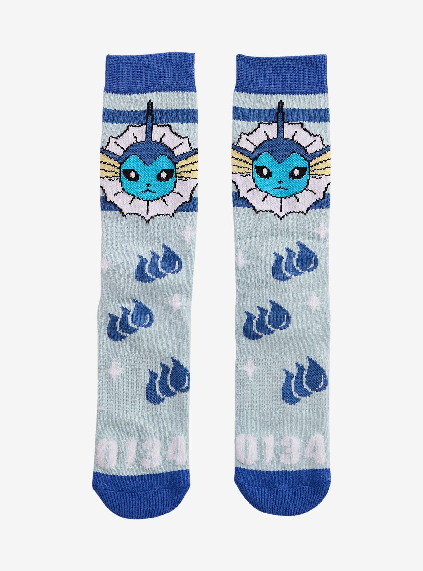Pok&eacute;mon Vaporeon Crew Socks &mdash; BoxLunch Exclusive, , hi-res