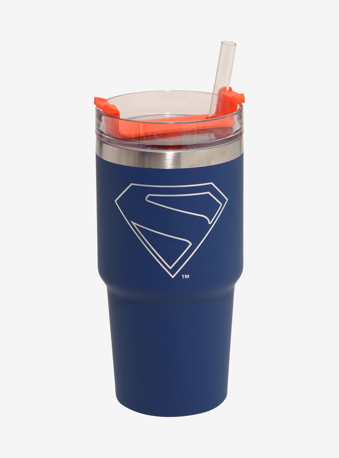 DC Comics Superman Logo Stainless Steel Travel Cup, , hi-res