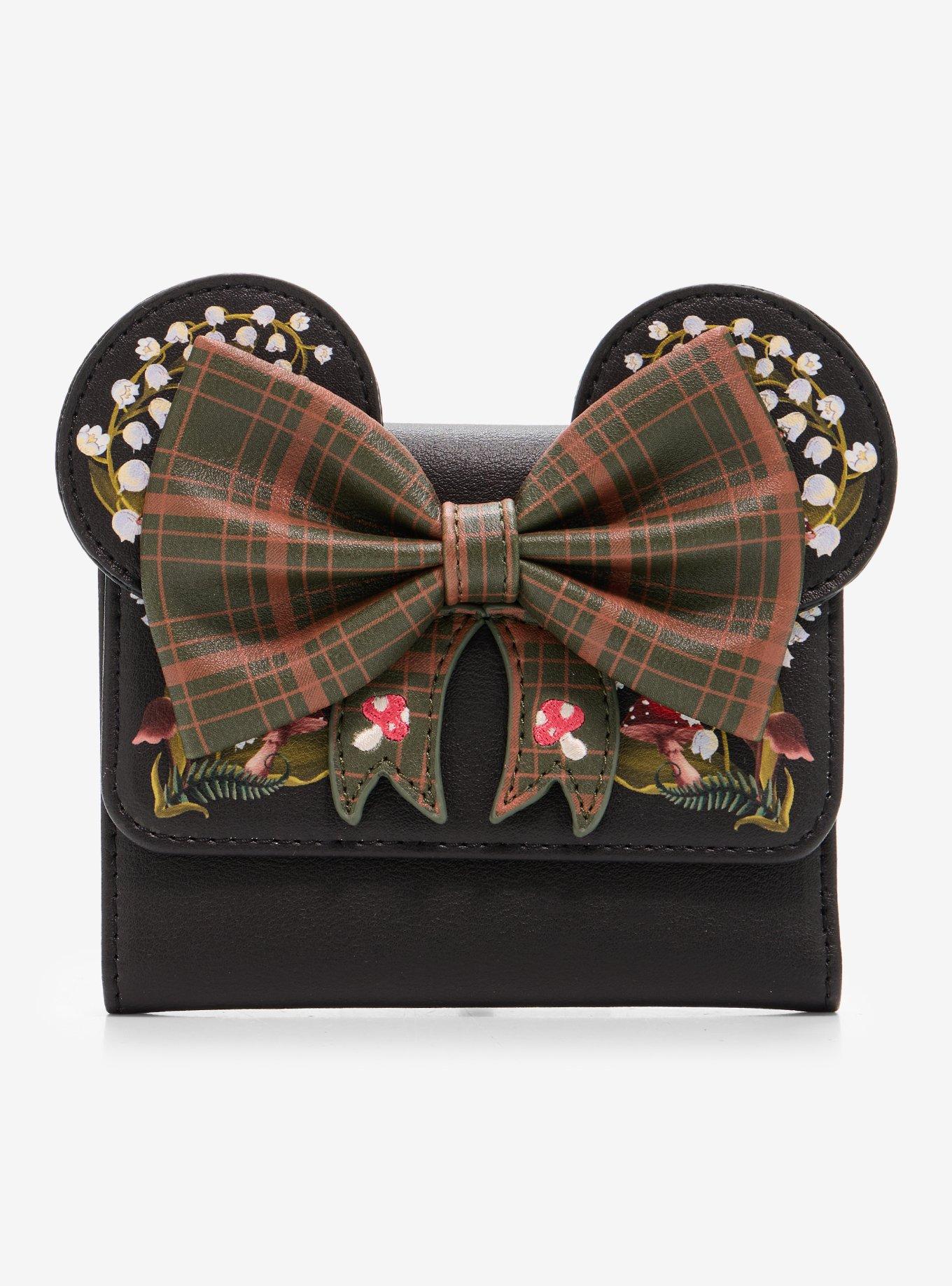 Loungefly Disney Minnie Mouse Mushroom Ears Mini Wallet Hot Topic Exclusive