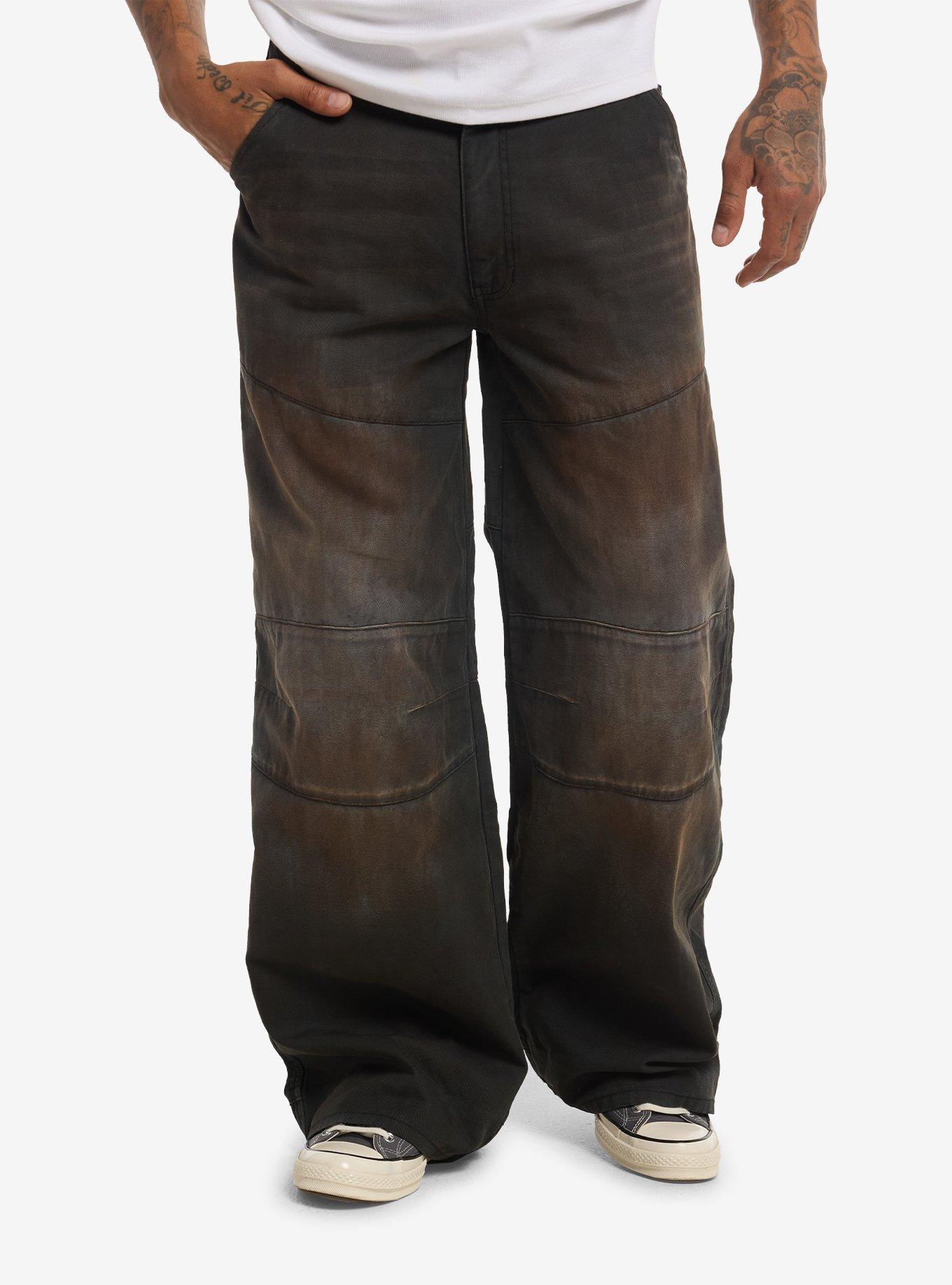 HOTTOPIC Industrial Wash Wide Leg Jeans