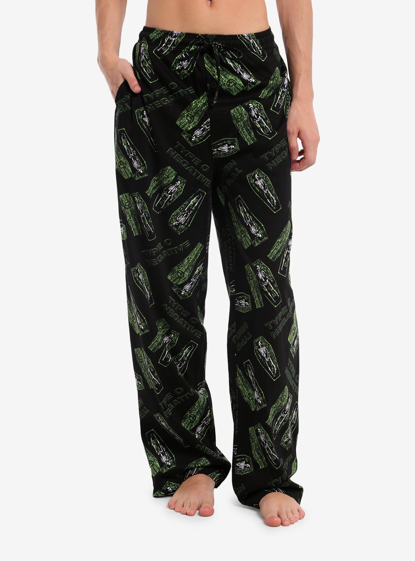 Type O Negative Skeleton Casket Pajama Pants, , hi-res