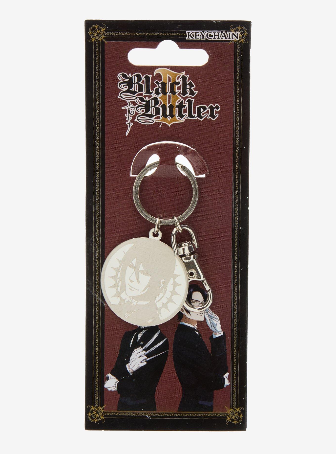 Black Butler Sebastian Metal Key Chain, , hi-res
