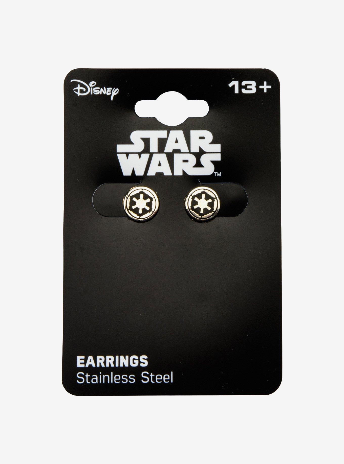 Star Wars Imperial Symbol Stud Earrings, , hi-res