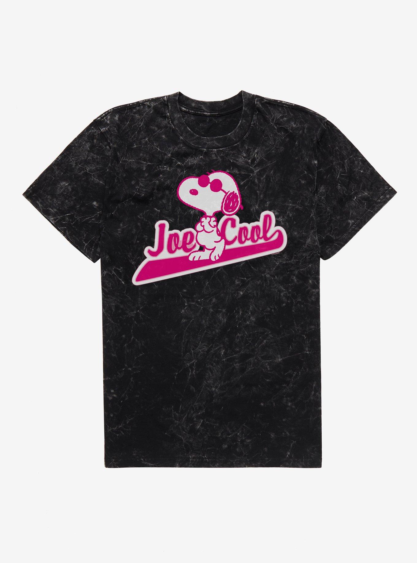 Peanuts Joe Cool Baseball Logo Mineral Wash T-Shirt, , hi-res