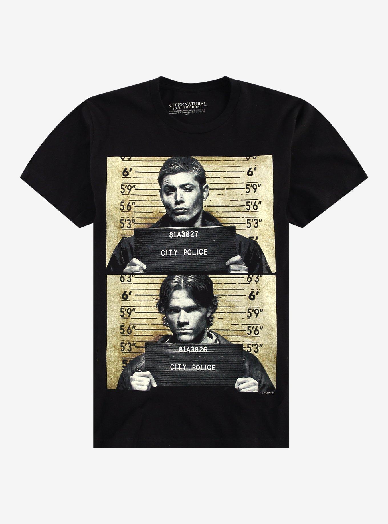 Supernatural Mug Shot T-Shirt
