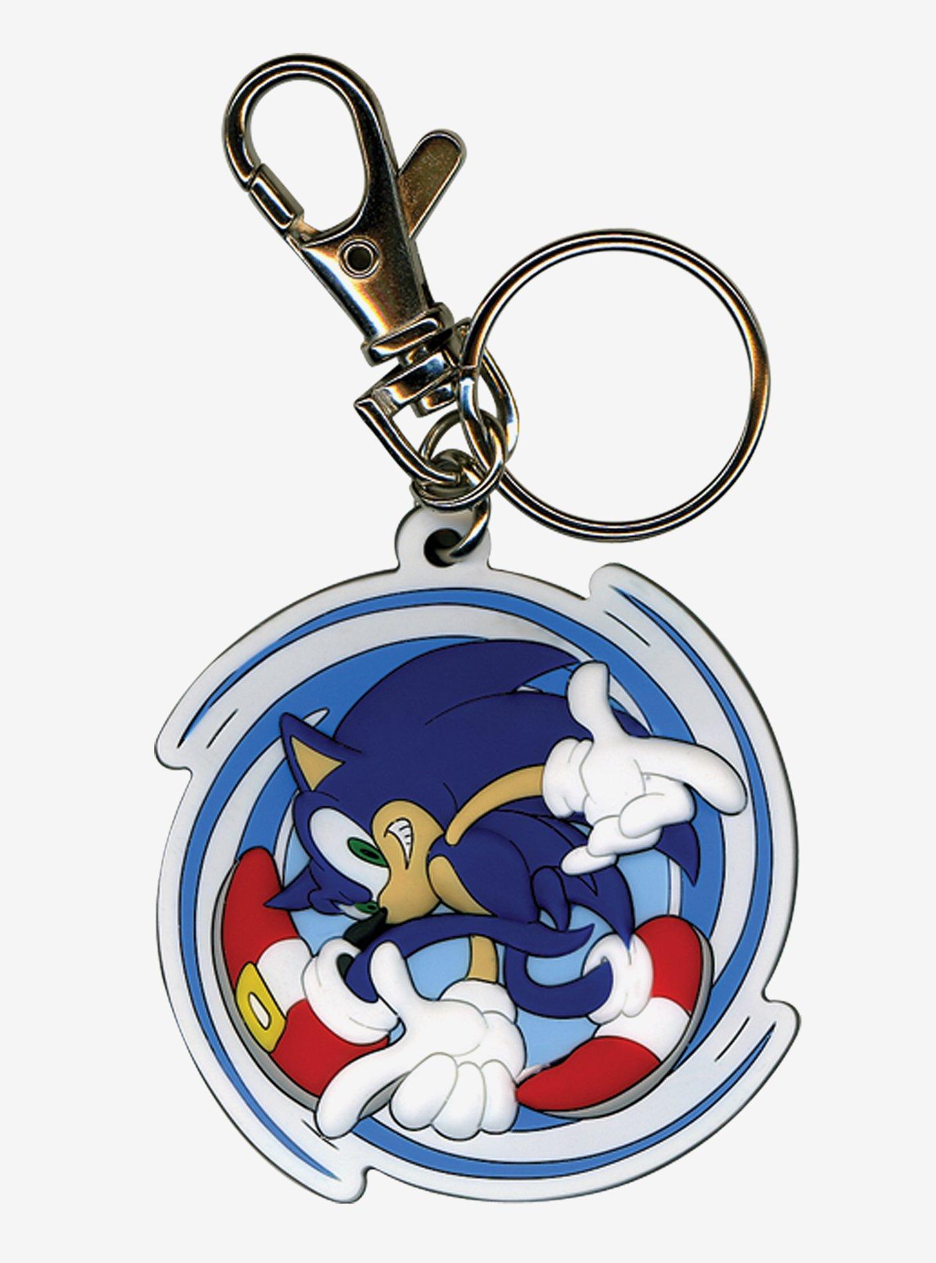 Sonic The Hedgehog Sonic Spinning Keychain, , hi-res