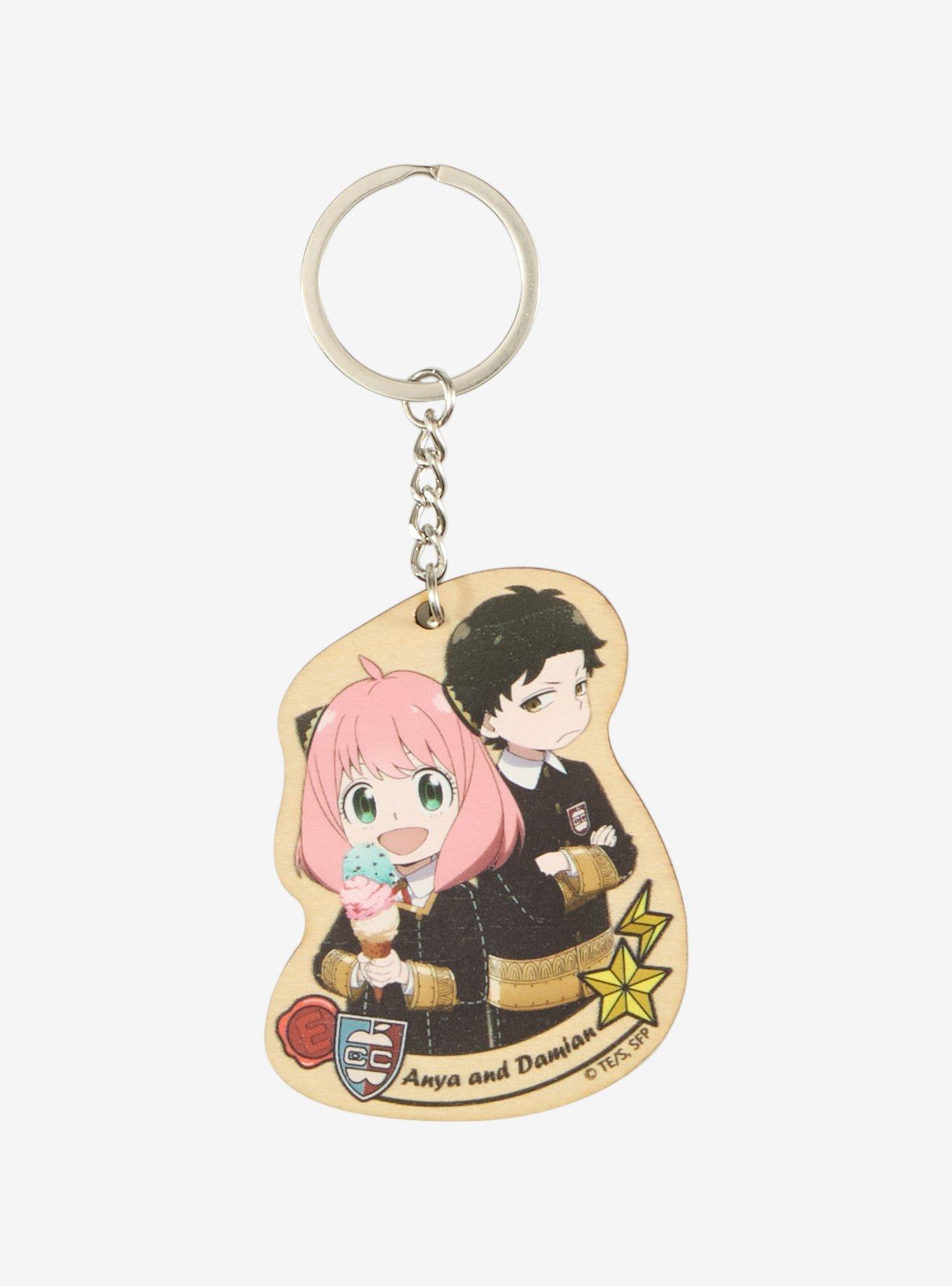 Spy X Family Anya & Damian Wood Keychain, , hi-res