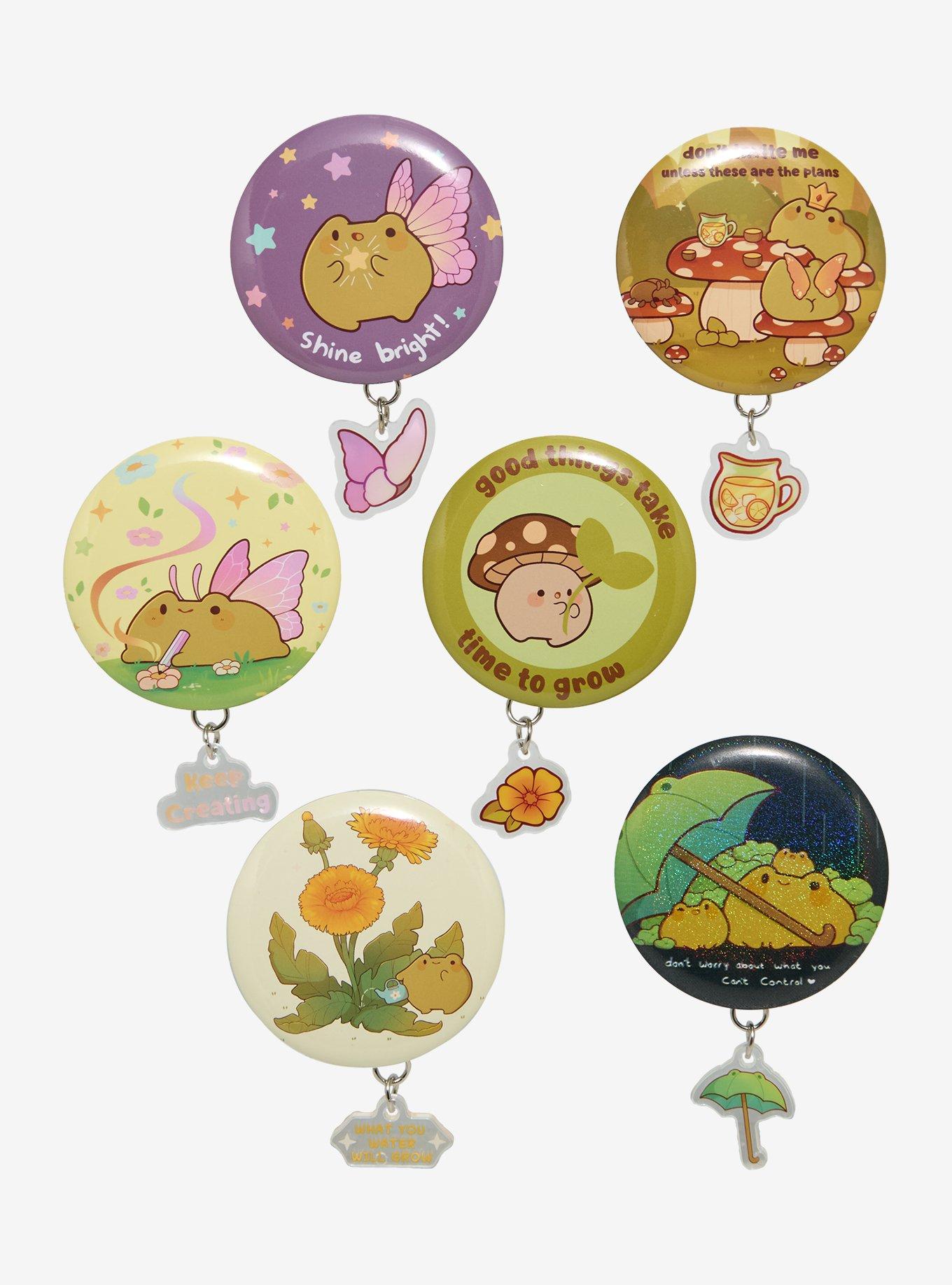 Rihnlin Forest Critters Blind Bag Button Pin with Charm, , hi-res