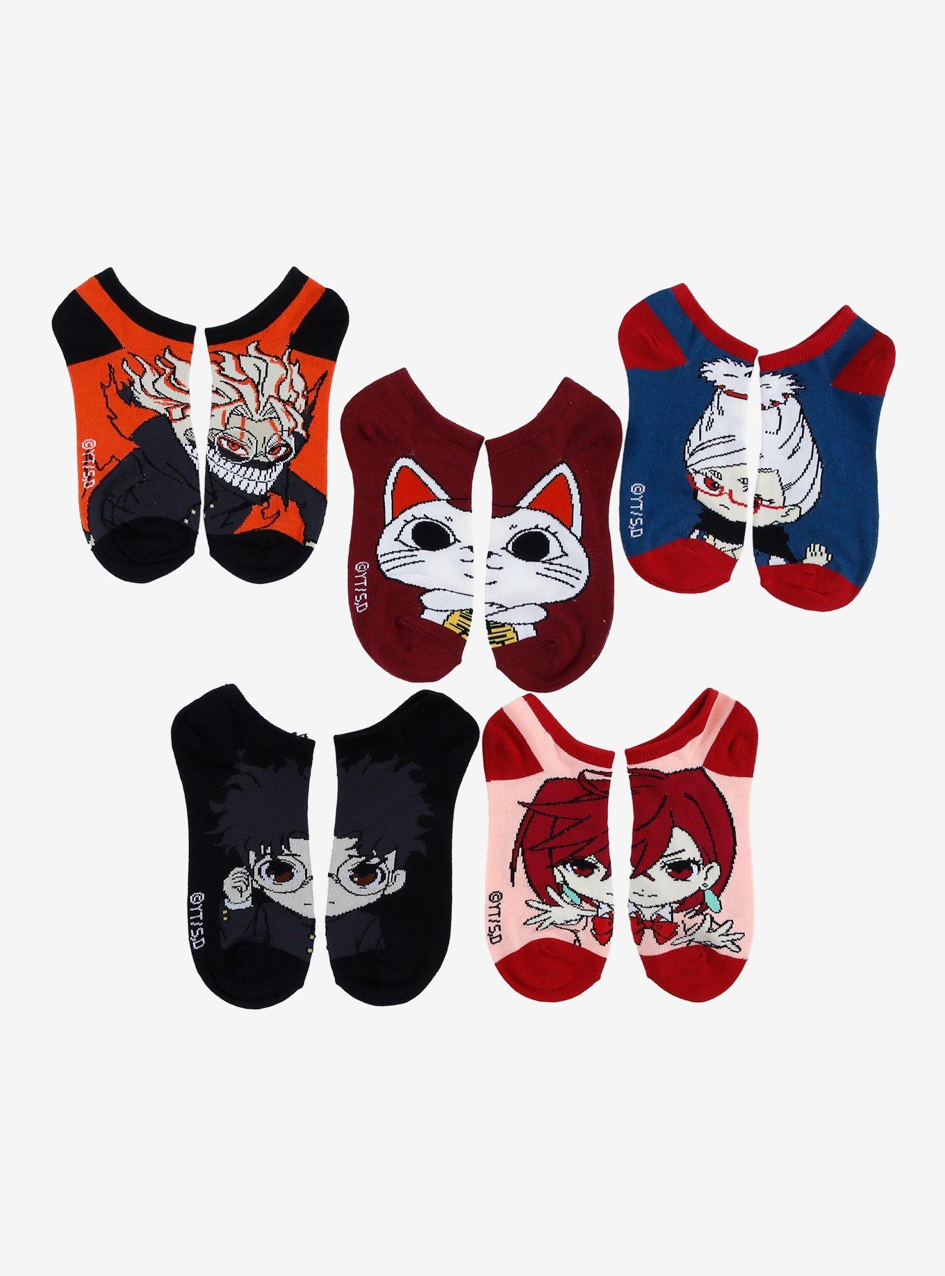 Dandadan Character No-Show Socks 5 Pair, , hi-res