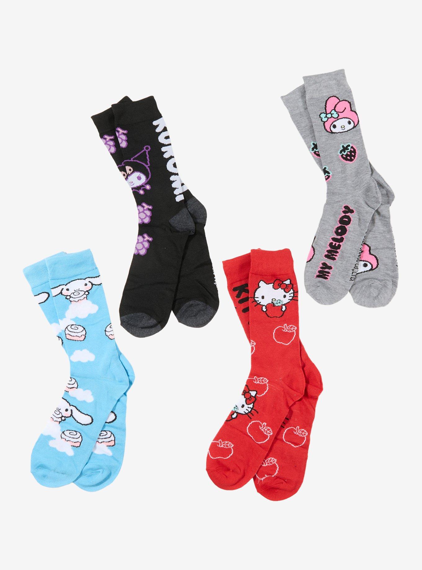 Hello Kitty And Friends Sweets Crew Socks 4 Pair, , hi-res
