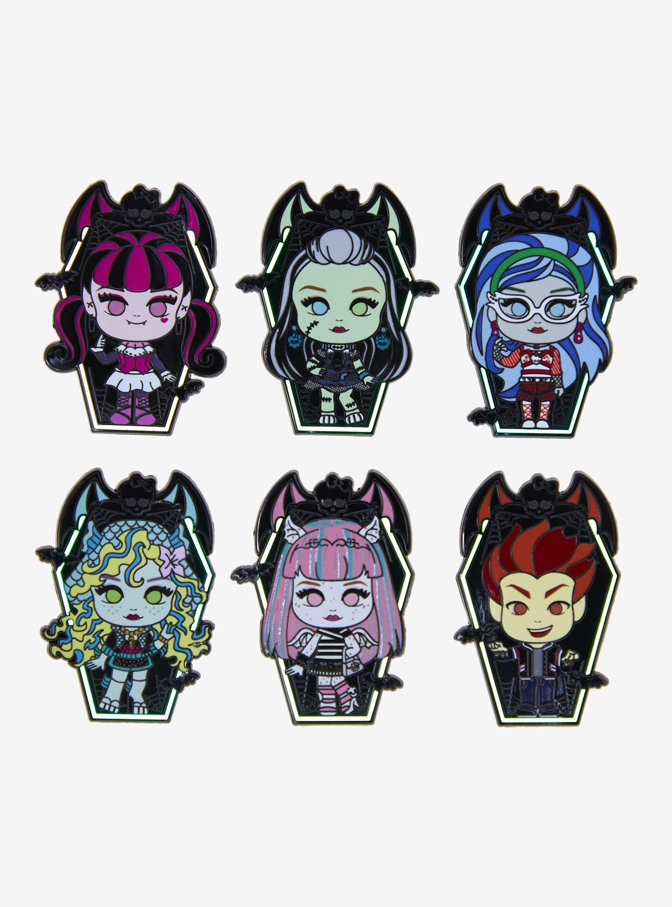 Monster High Glow-in-the-Dark Blind Box Enamel Pin - BoxLunch Exclusive, , hi-res