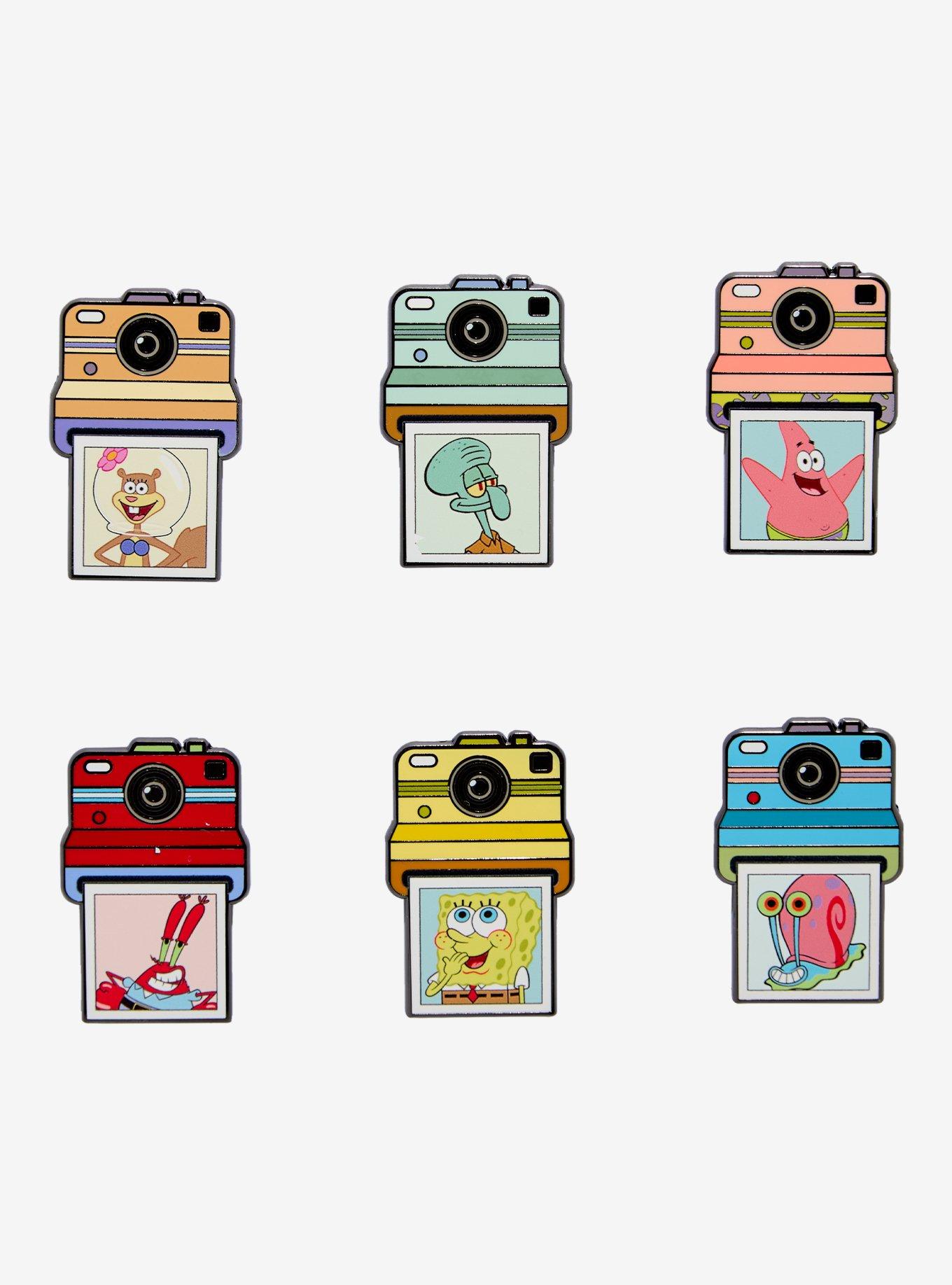 SpongeBob SquarePants Character Polaroids Blind Box Enamel Pin - BoxLunch Exclusive, , hi-res